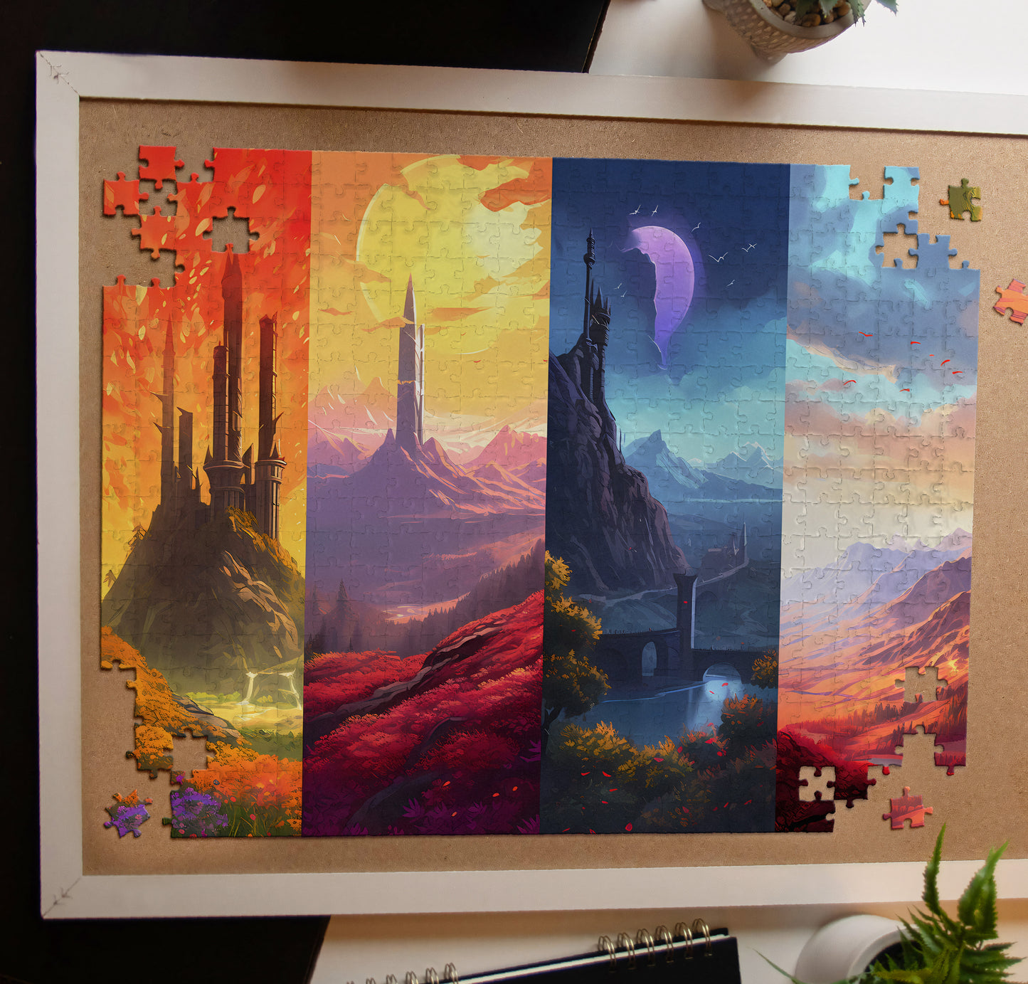 Four Frame Landscape Jigsaw Puzzle