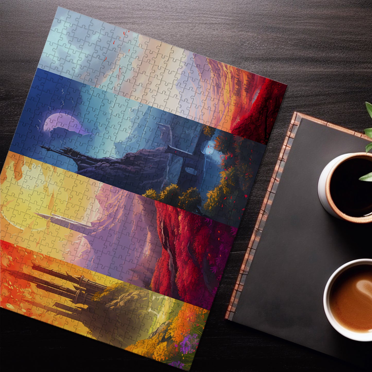 Four Frame Landscape Jigsaw Puzzle