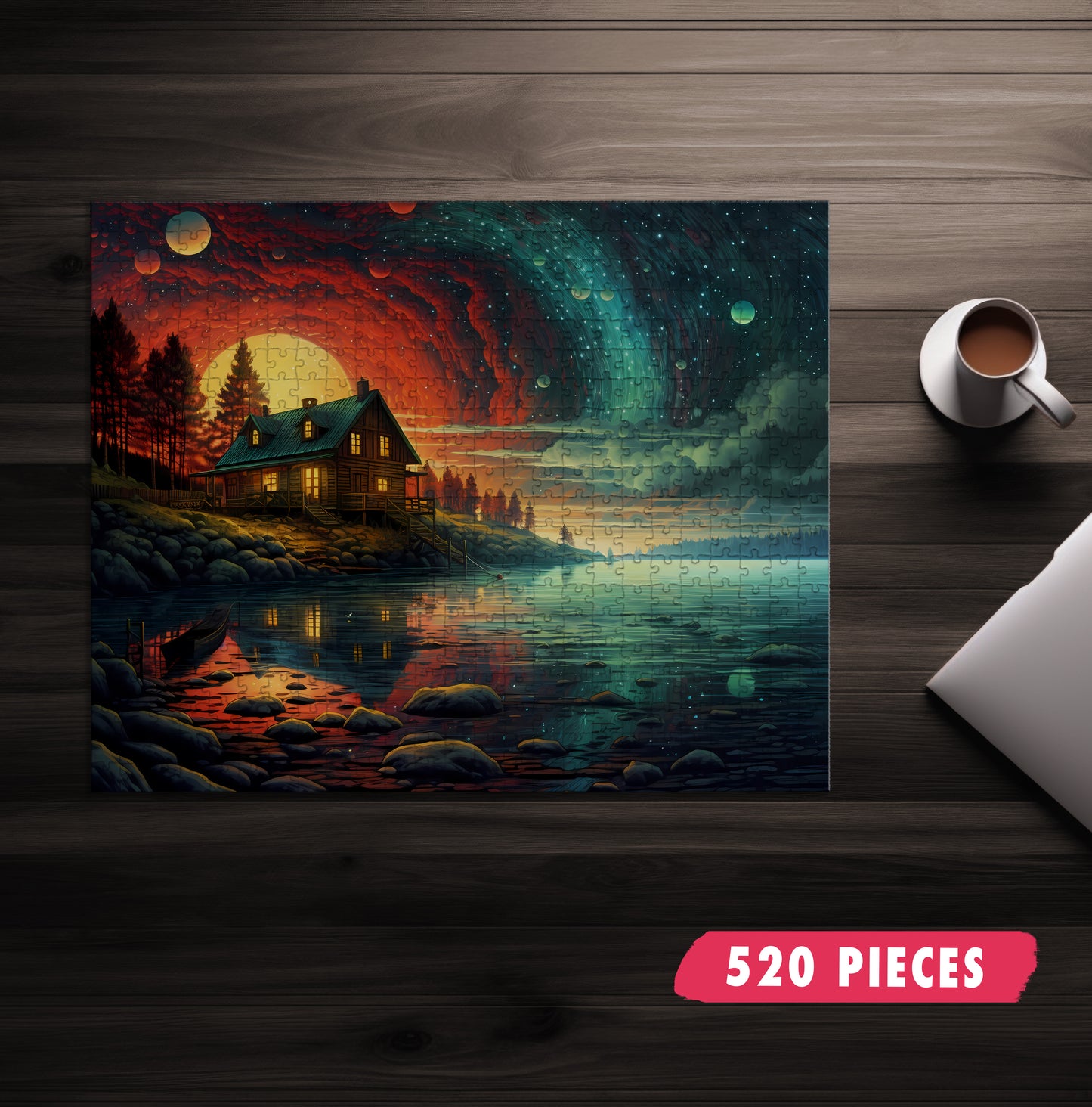 Galaxy Lake Jigsaw Puzzle