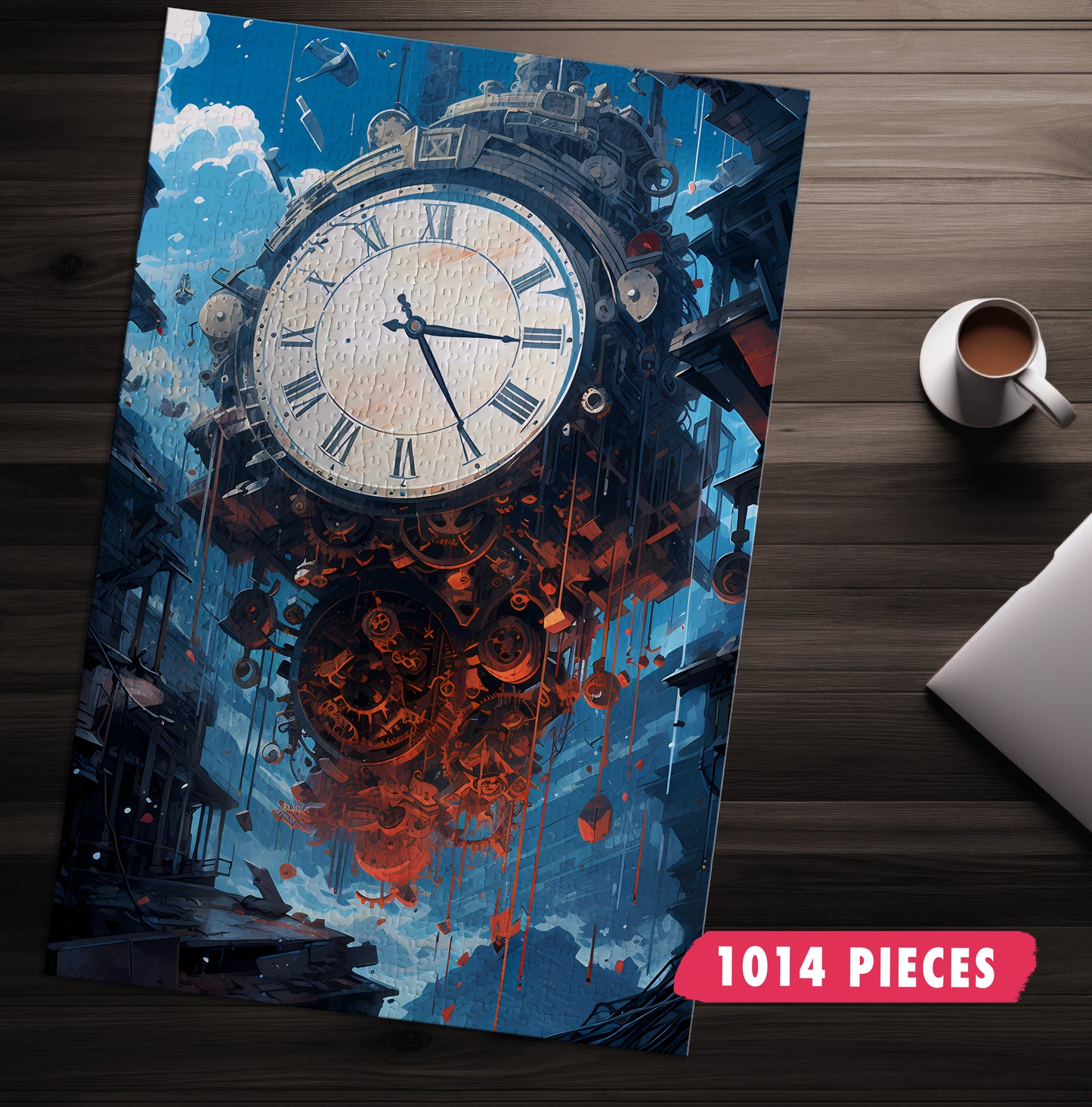 Steampunk Clock Jigsaw Puzzle