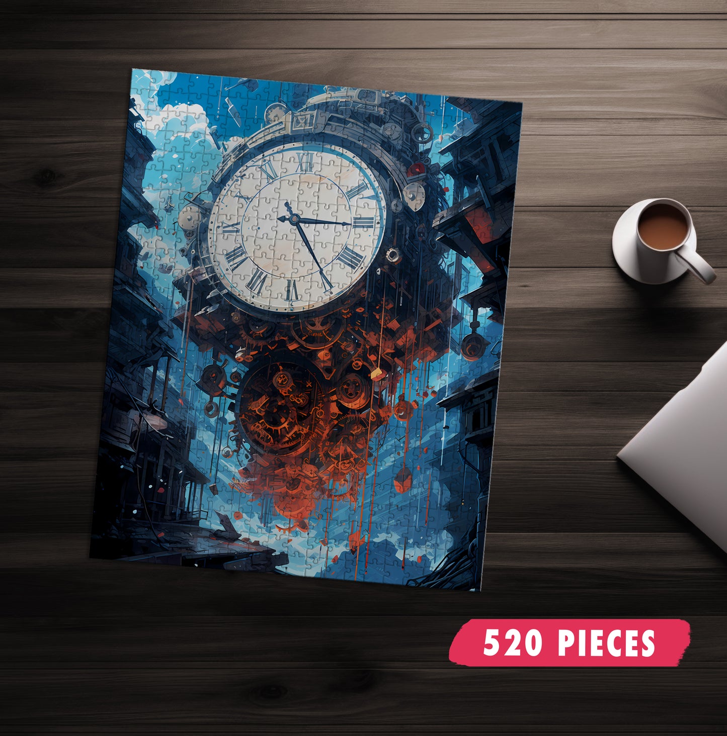 Steampunk Clock Jigsaw Puzzle