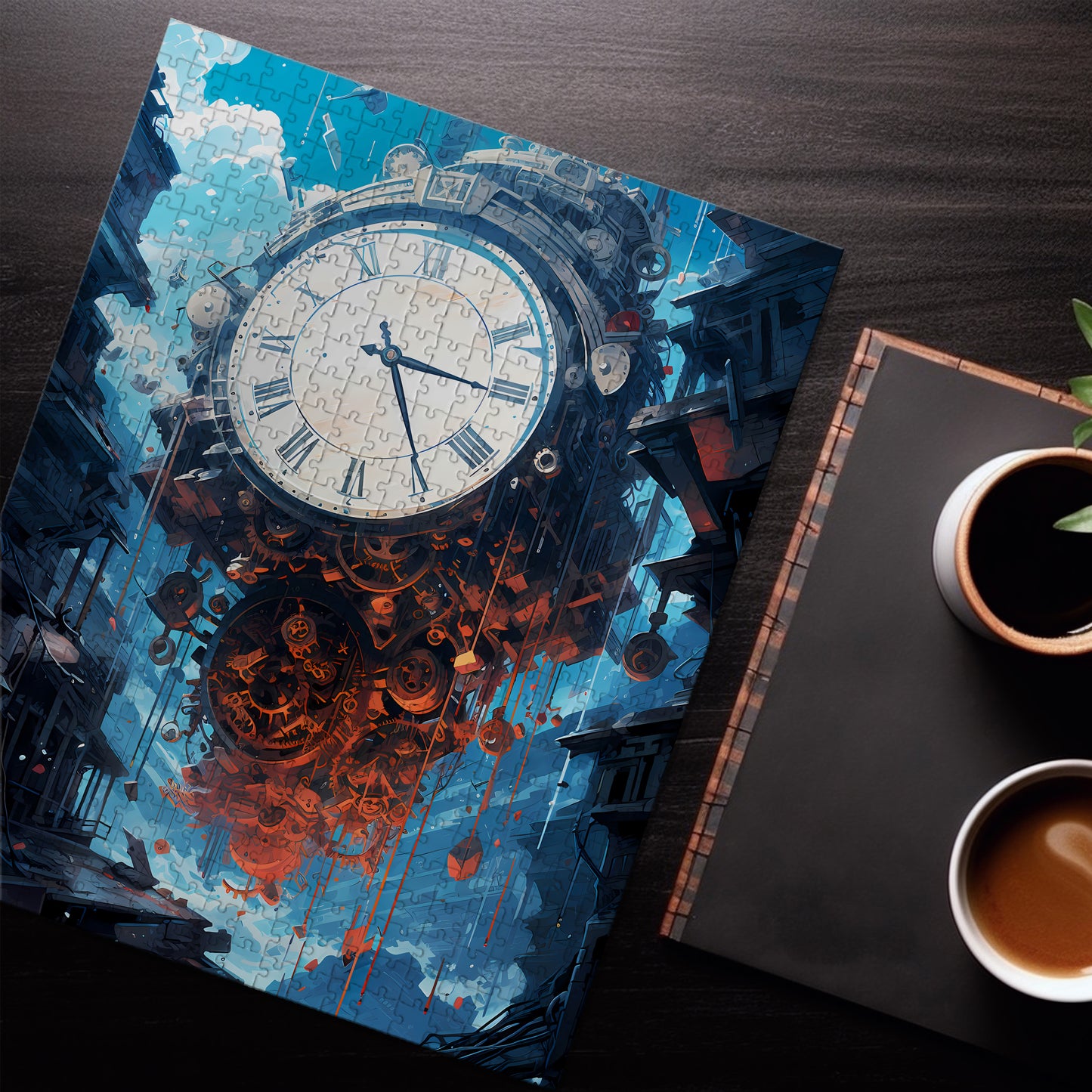 Steampunk Clock Jigsaw Puzzle