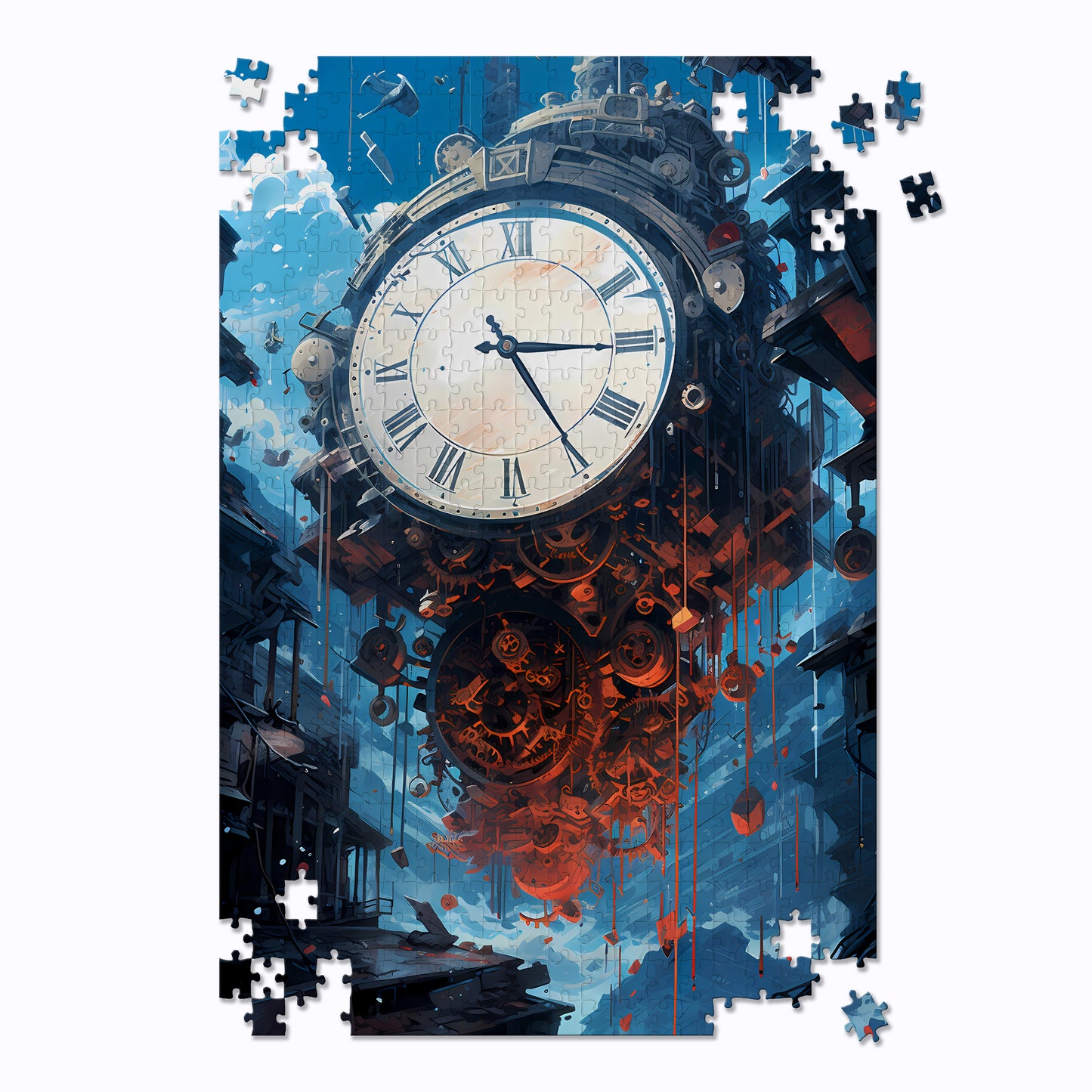 Steampunk Clock Jigsaw Puzzle