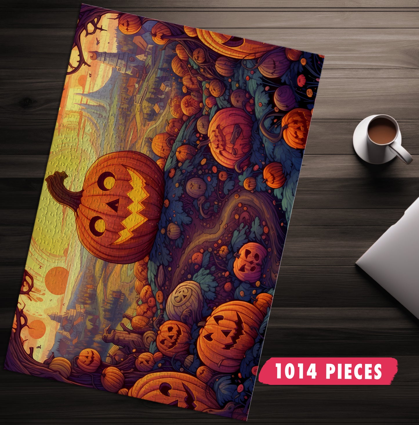 Happy Pumpkin Patch Jigsaw Puzzle
