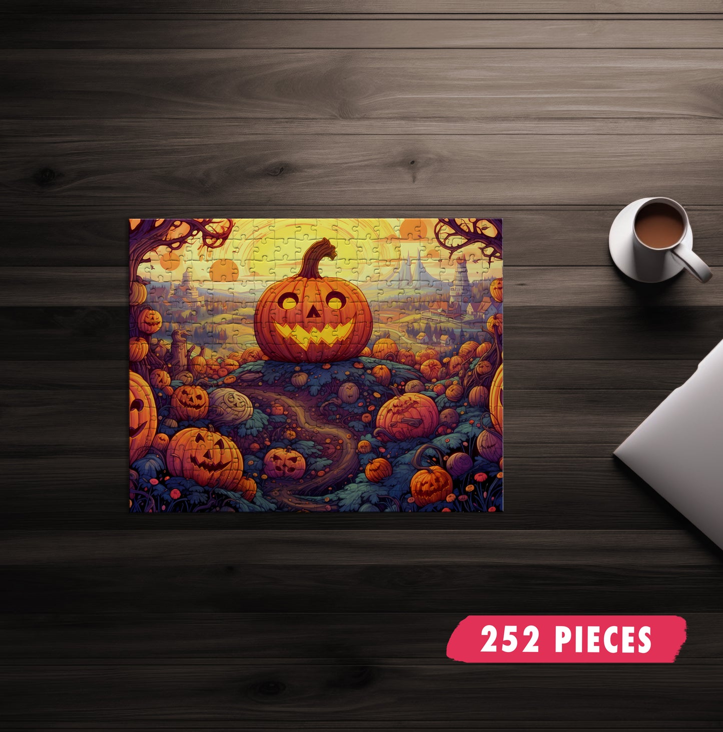 Happy Pumpkin Patch Jigsaw Puzzle