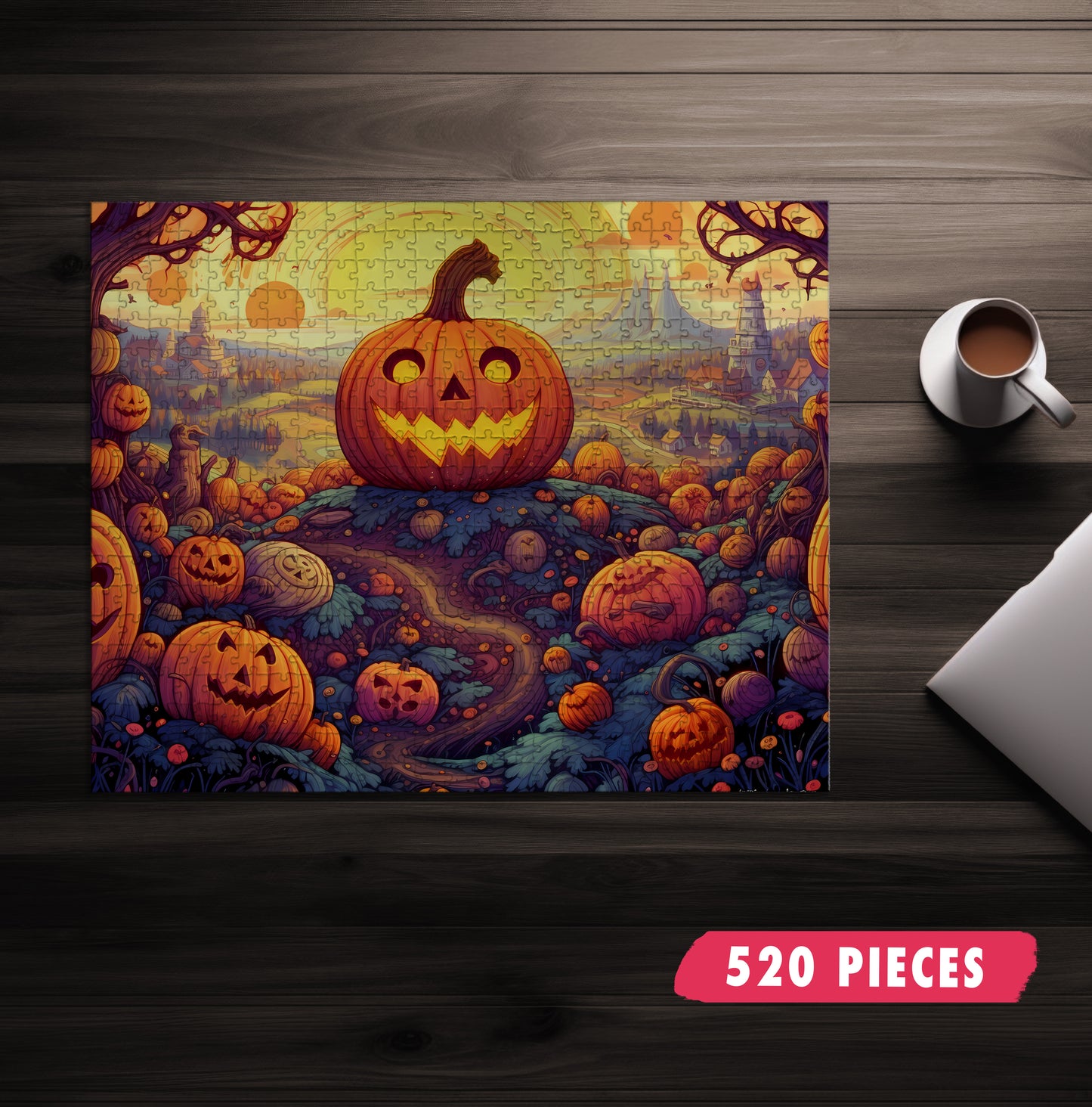 Happy Pumpkin Patch Jigsaw Puzzle