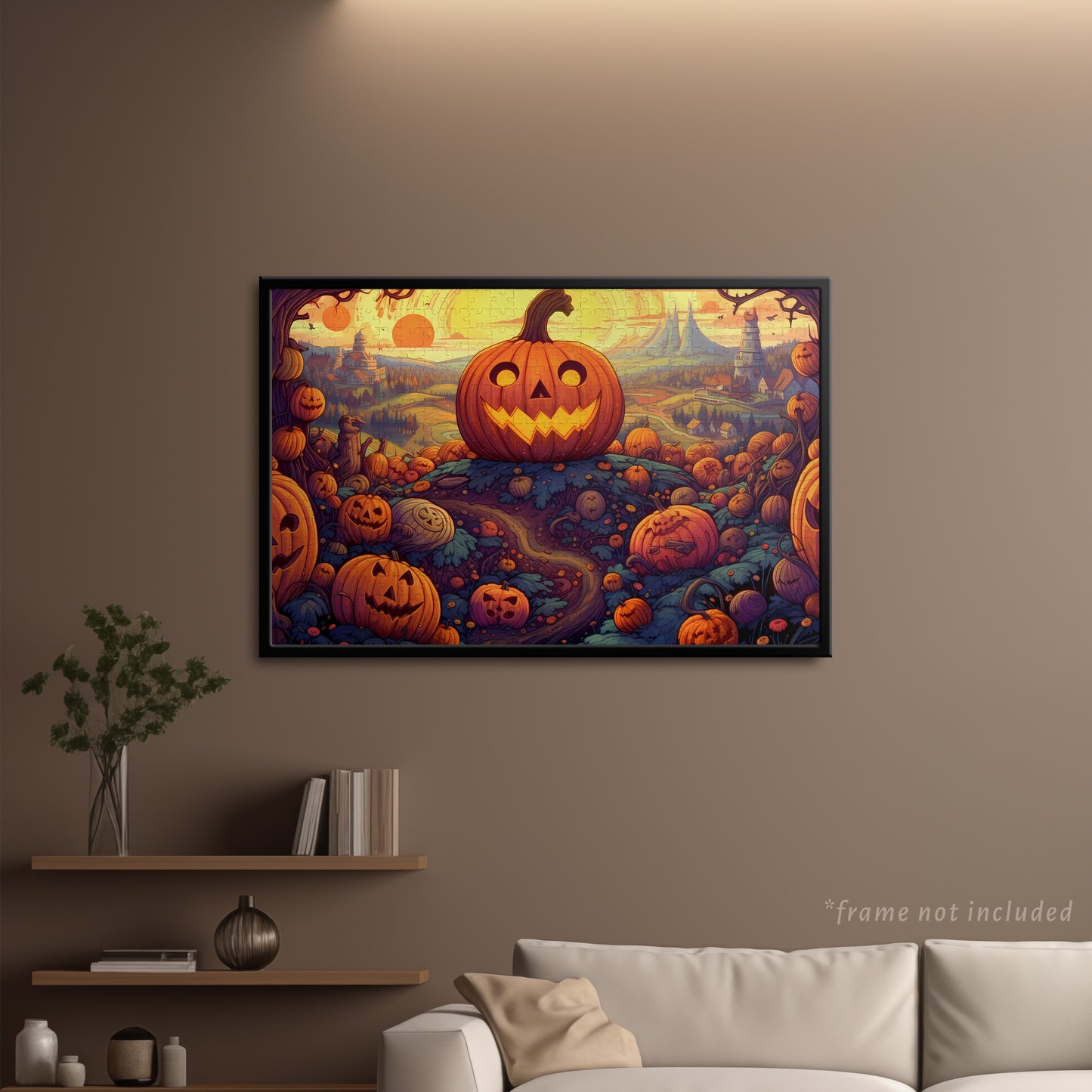Happy Pumpkin Patch Jigsaw Puzzle