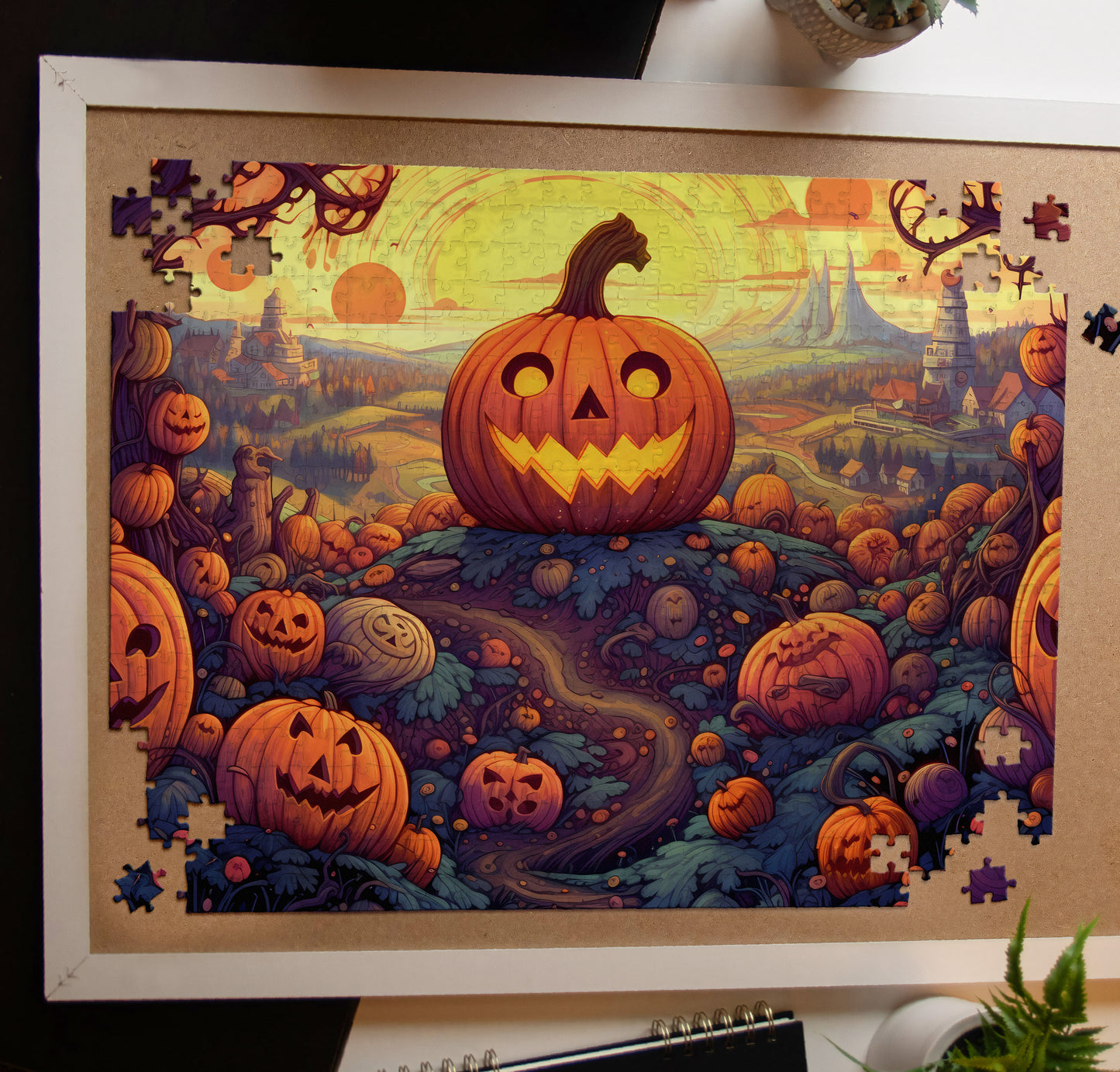 Happy Pumpkin Patch Jigsaw Puzzle