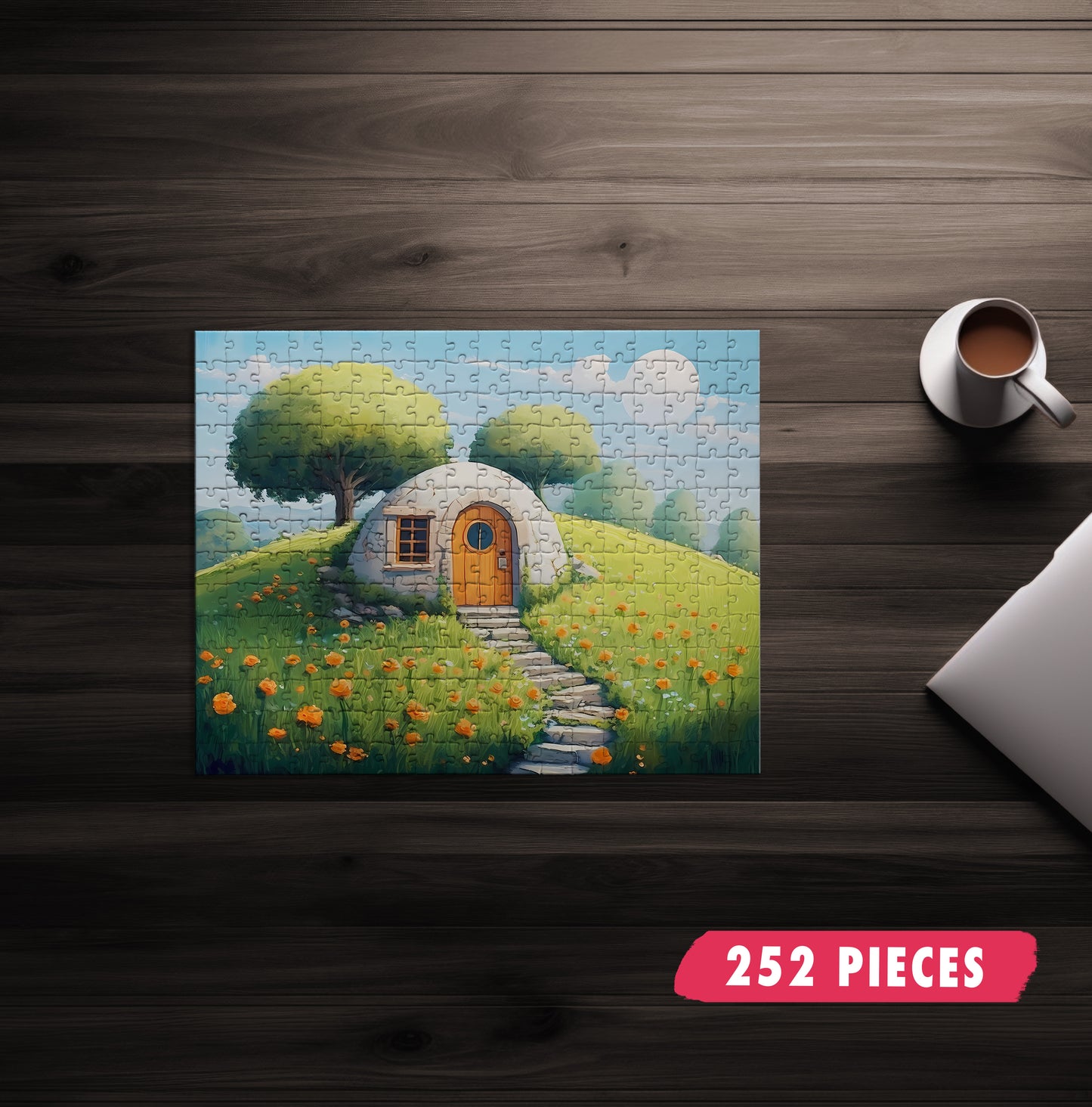 Whimsical Hill House Puzzle