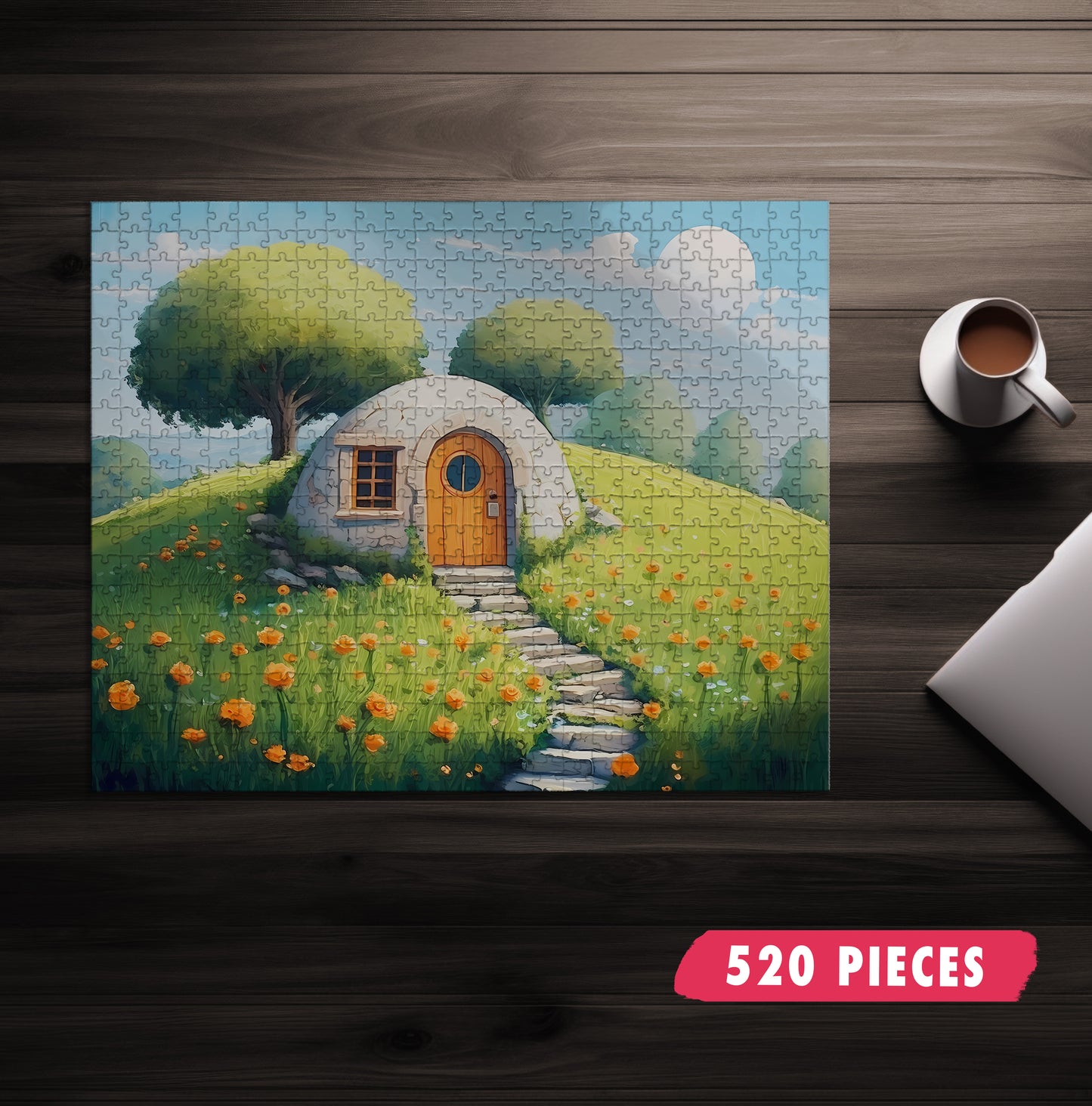 Whimsical Hill House Puzzle
