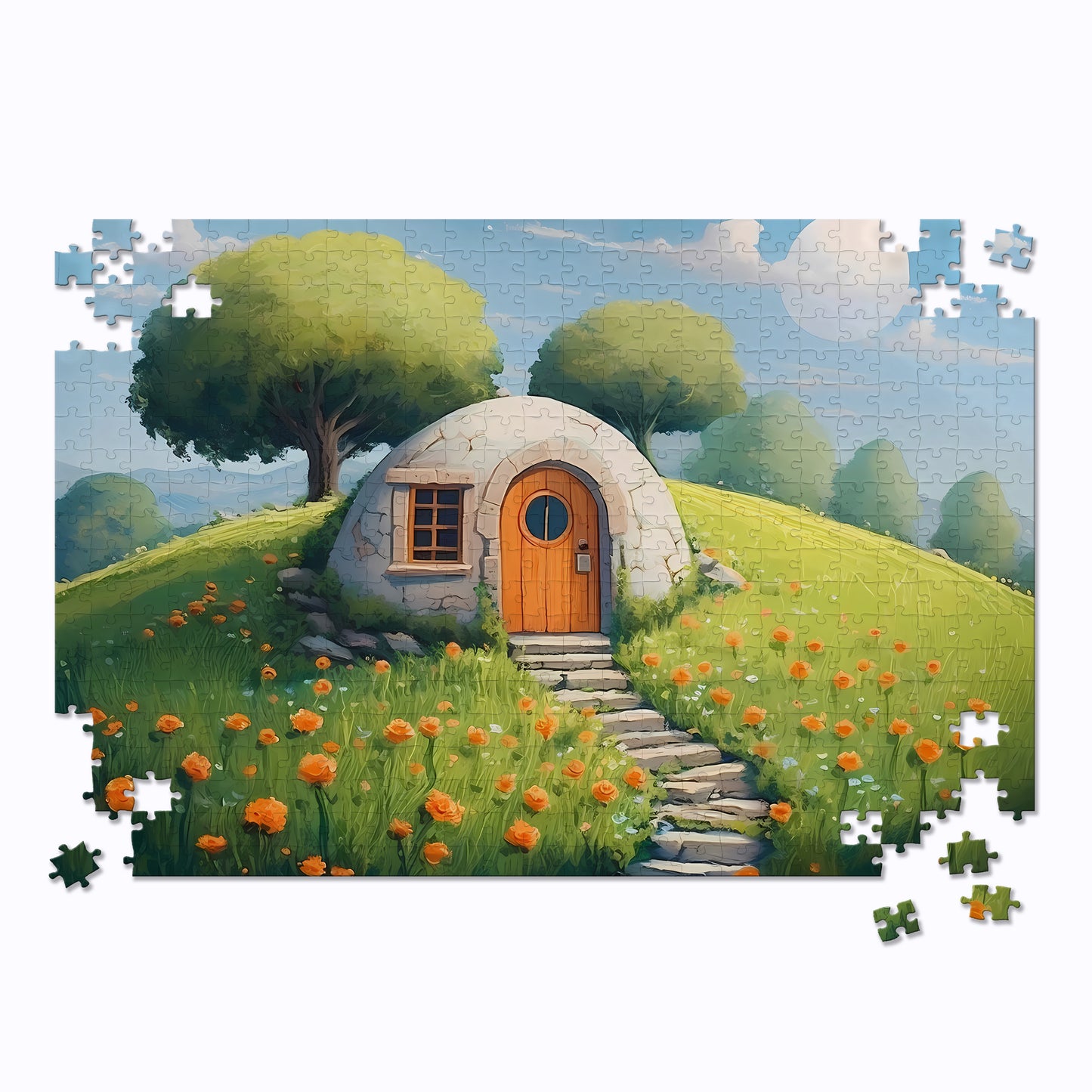 Whimsical Hill House Puzzle