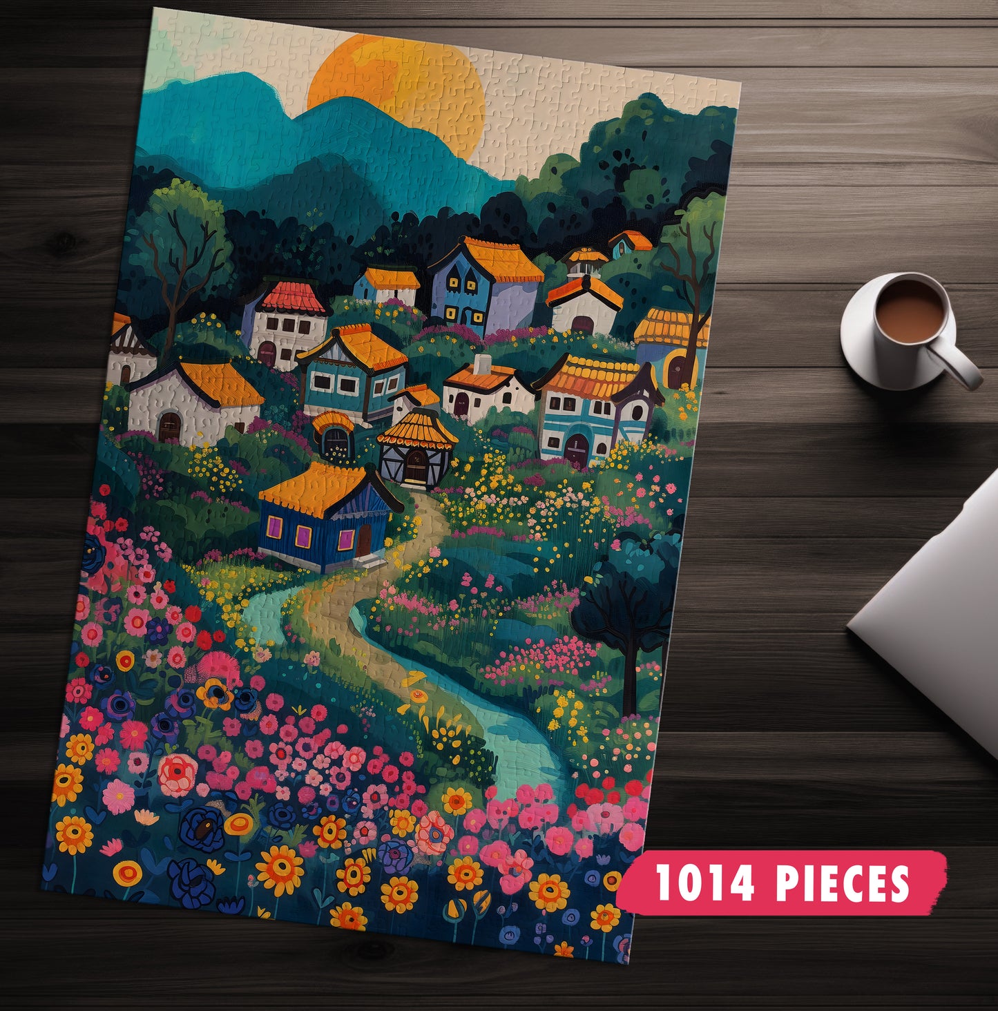 River Village Jigsaw Puzzle