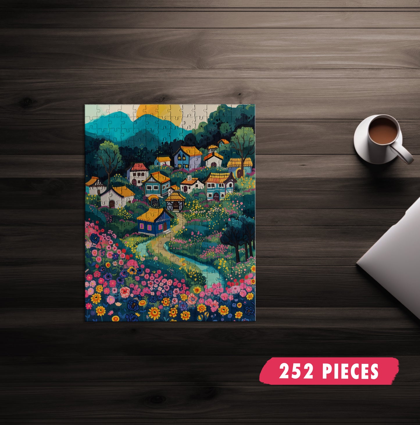 River Village Jigsaw Puzzle