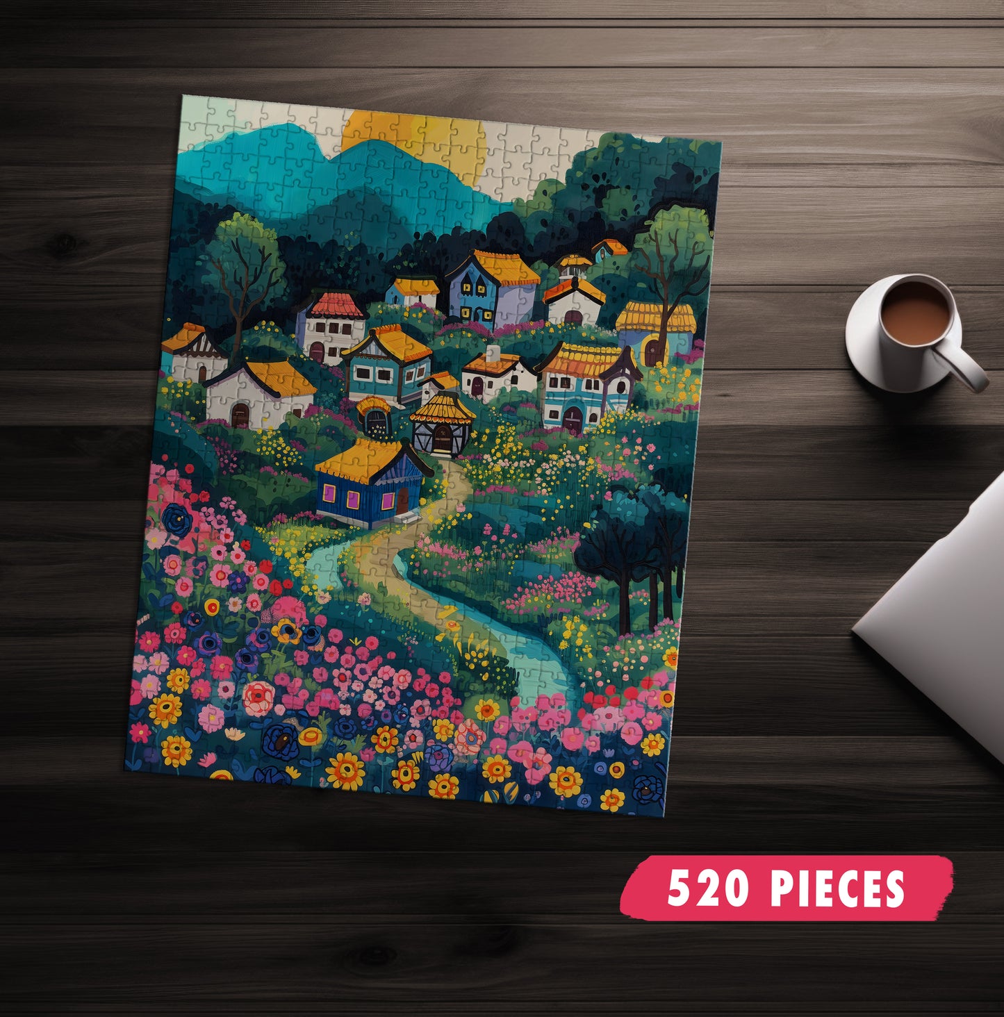 River Village Jigsaw Puzzle