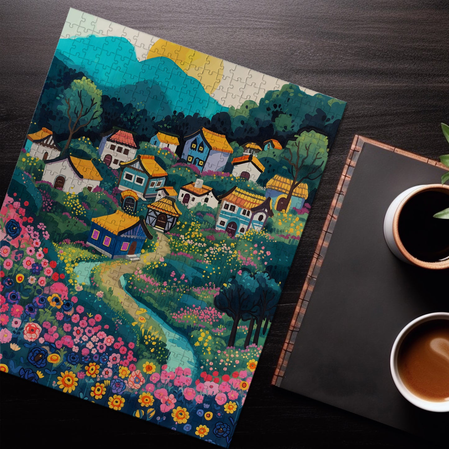 River Village Jigsaw Puzzle