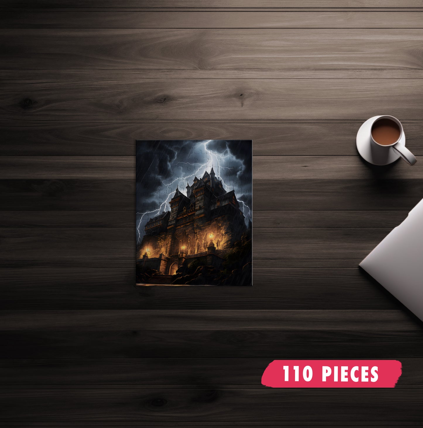 Castle During Thunderstorm Jigsaw Puzzle