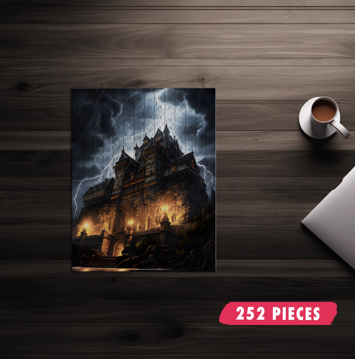 Castle During Thunderstorm Jigsaw Puzzle