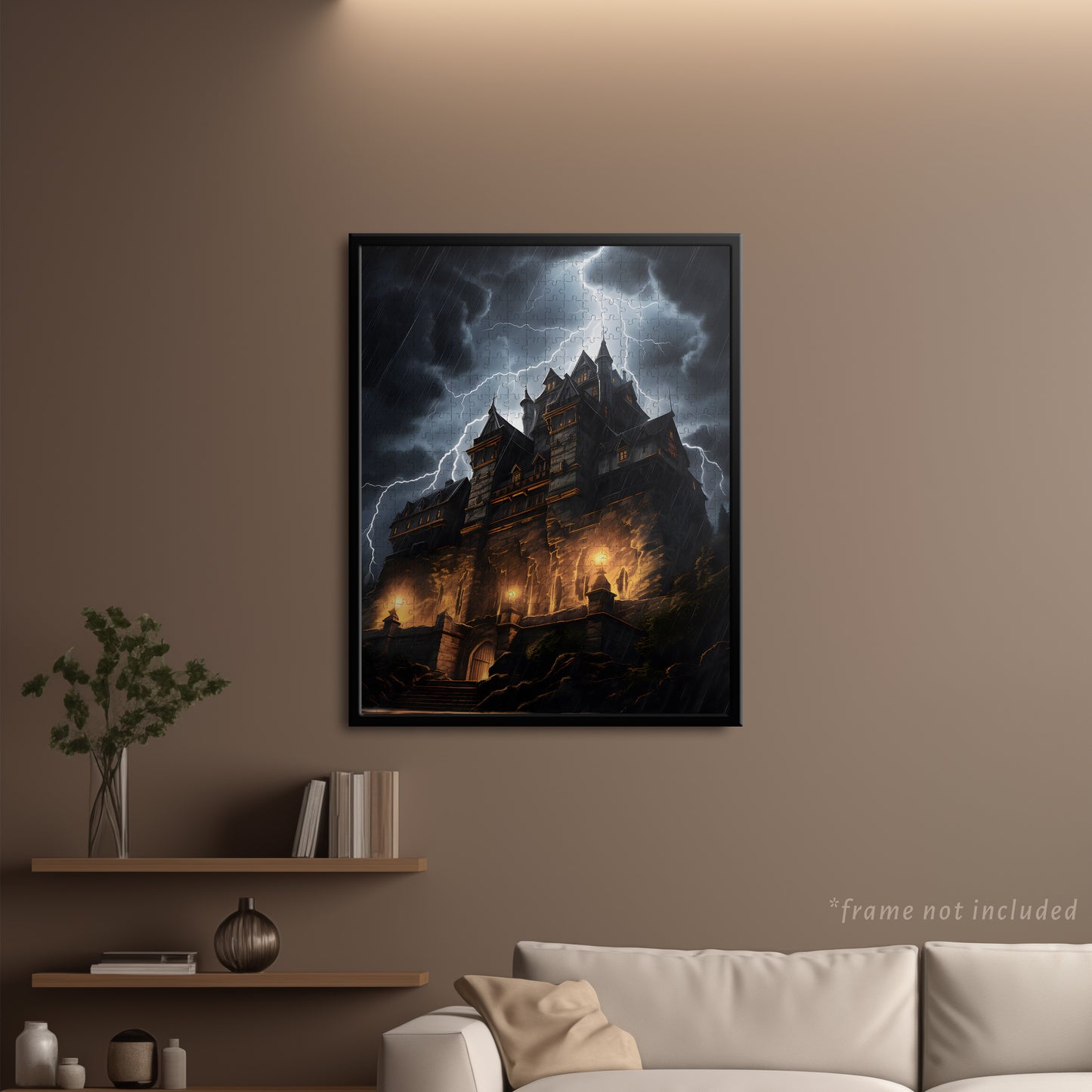 Castle During Thunderstorm Jigsaw Puzzle