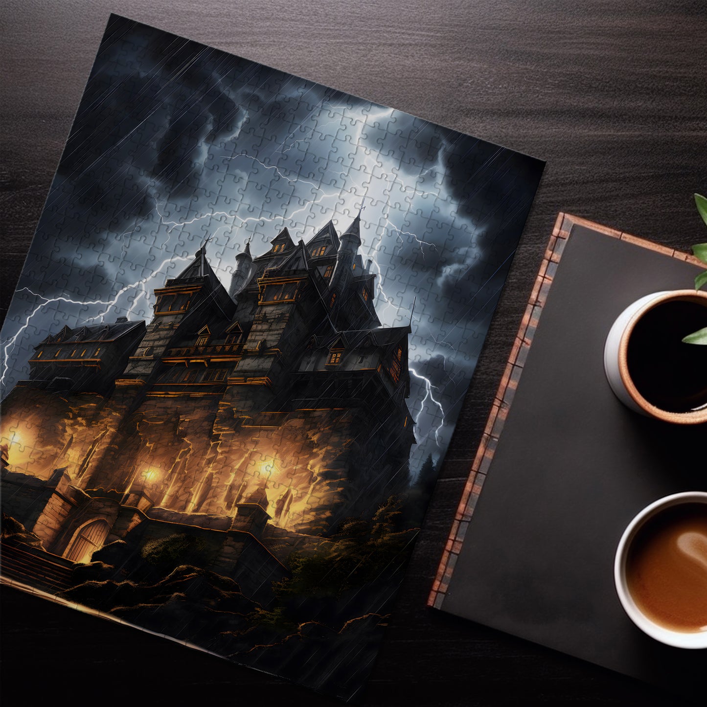 Castle During Thunderstorm Jigsaw Puzzle
