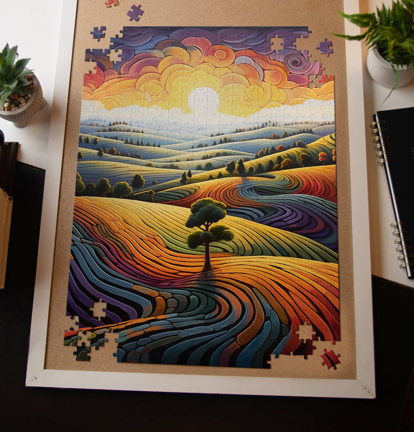 Rainbow Landscape Jigsaw Puzzle