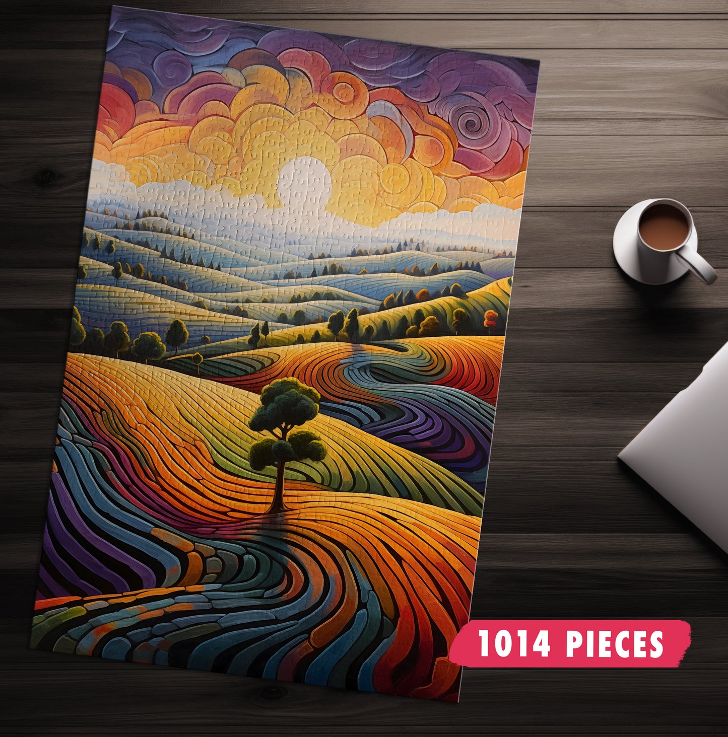 Rainbow Landscape Jigsaw Puzzle