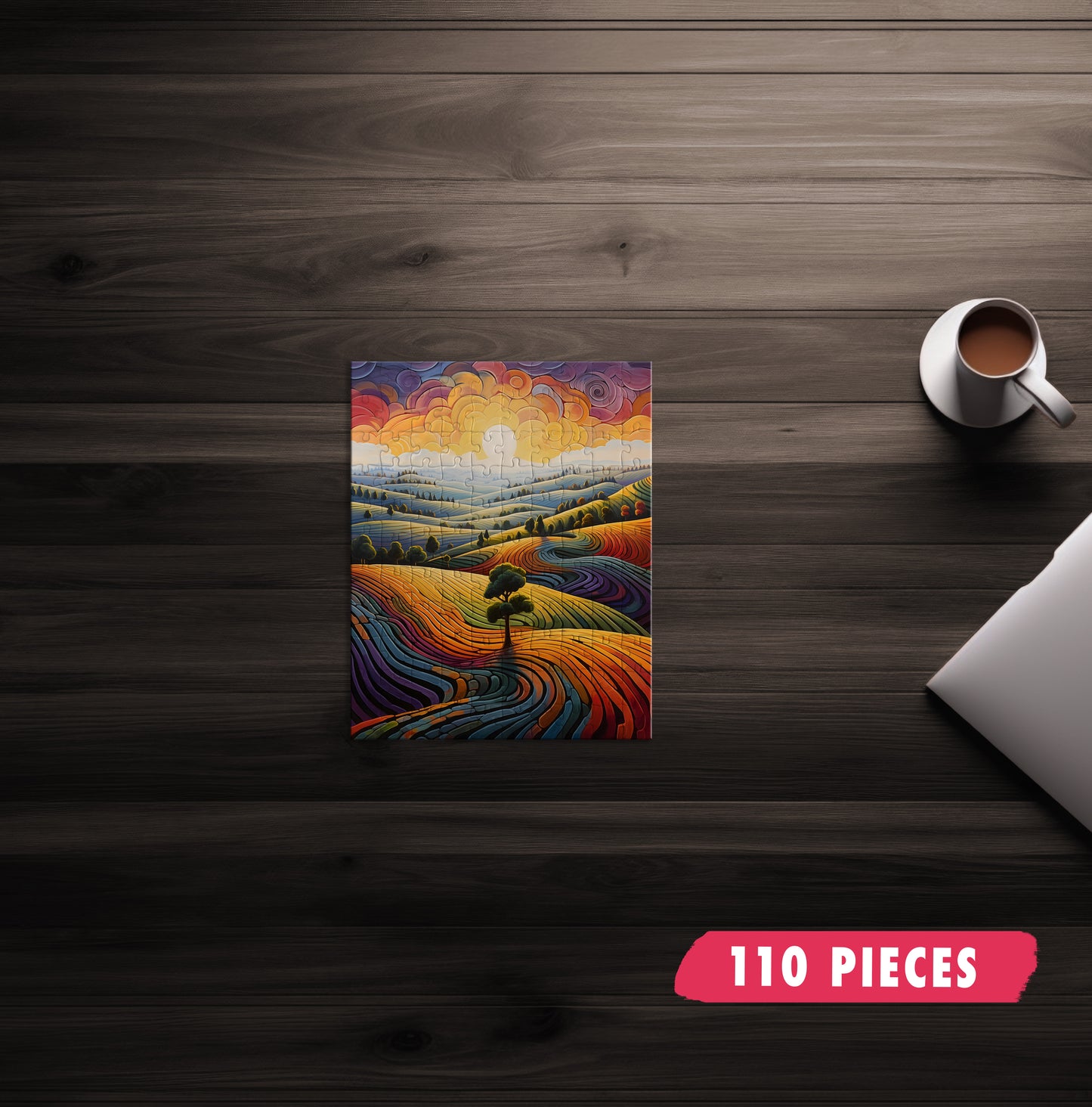 Rainbow Landscape Jigsaw Puzzle