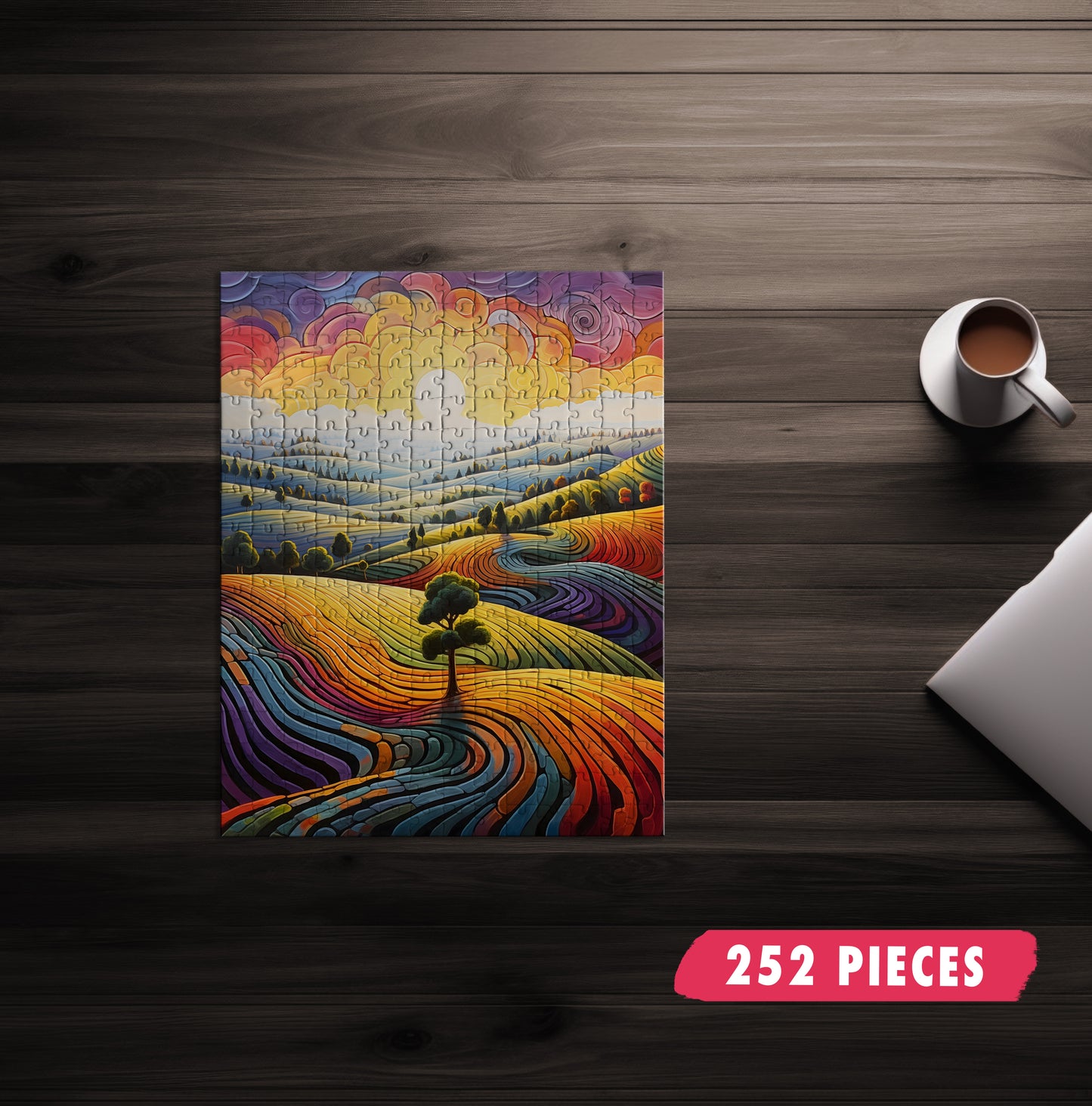 Rainbow Landscape Jigsaw Puzzle