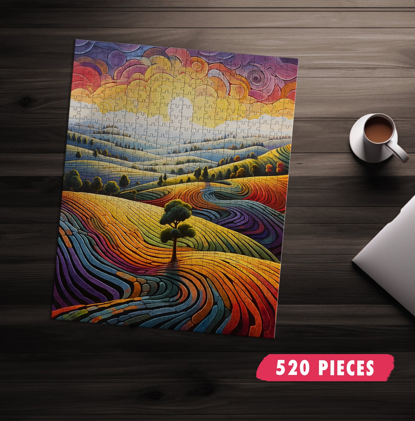 Rainbow Landscape Jigsaw Puzzle