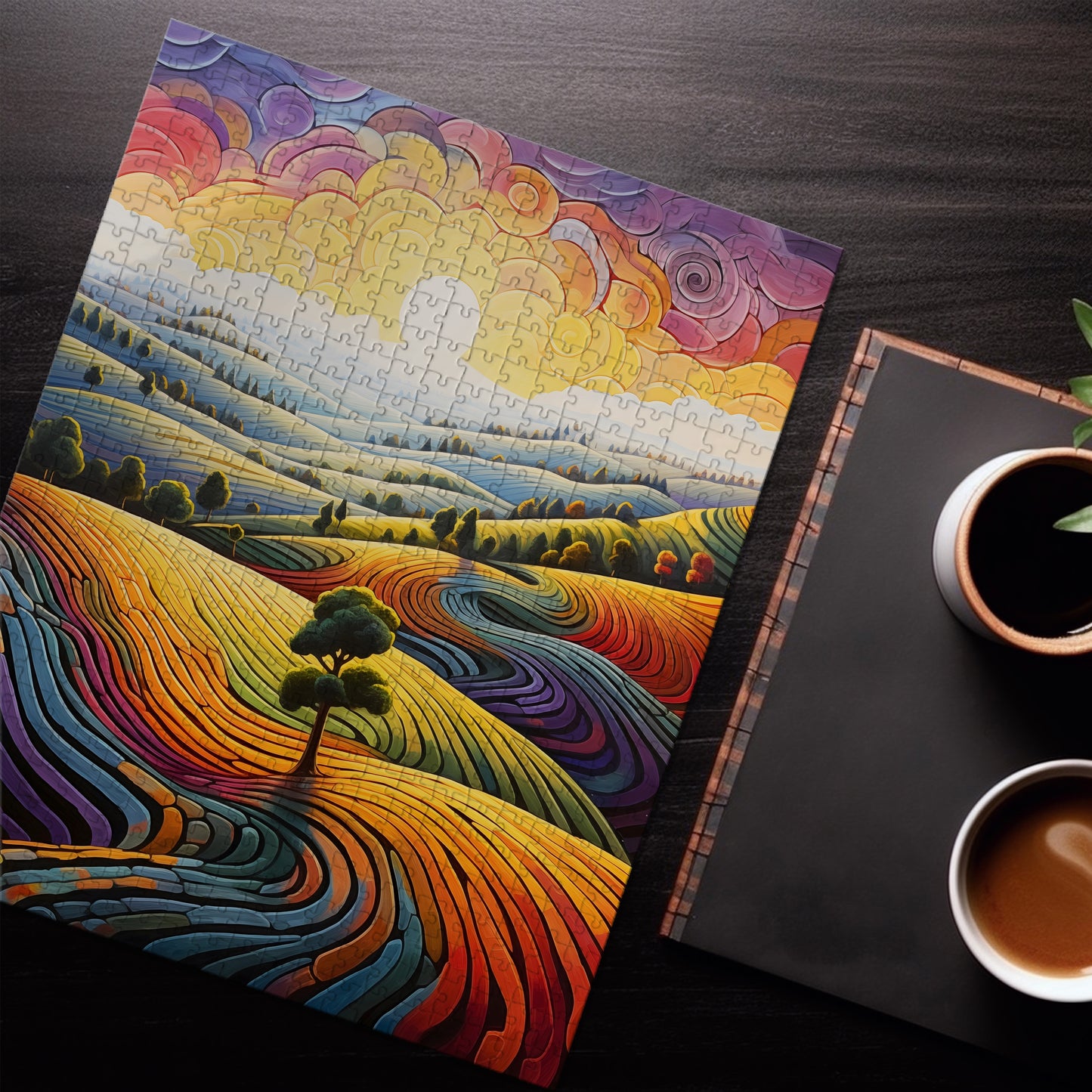 Rainbow Landscape Jigsaw Puzzle