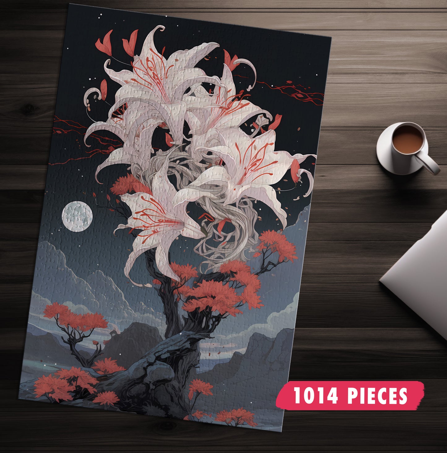 Moody Orchid Jigsaw Puzzle
