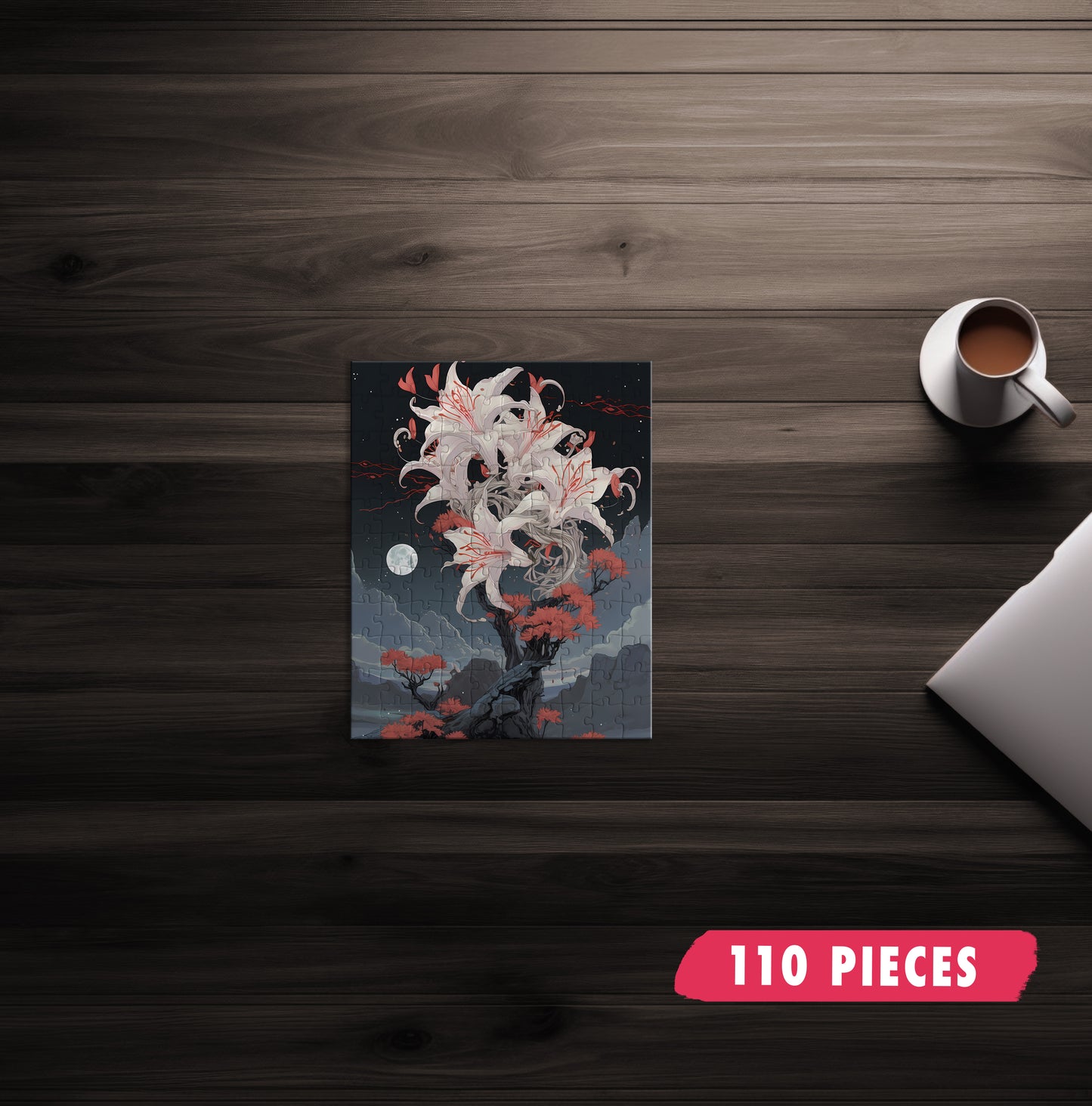 Moody Orchid Jigsaw Puzzle