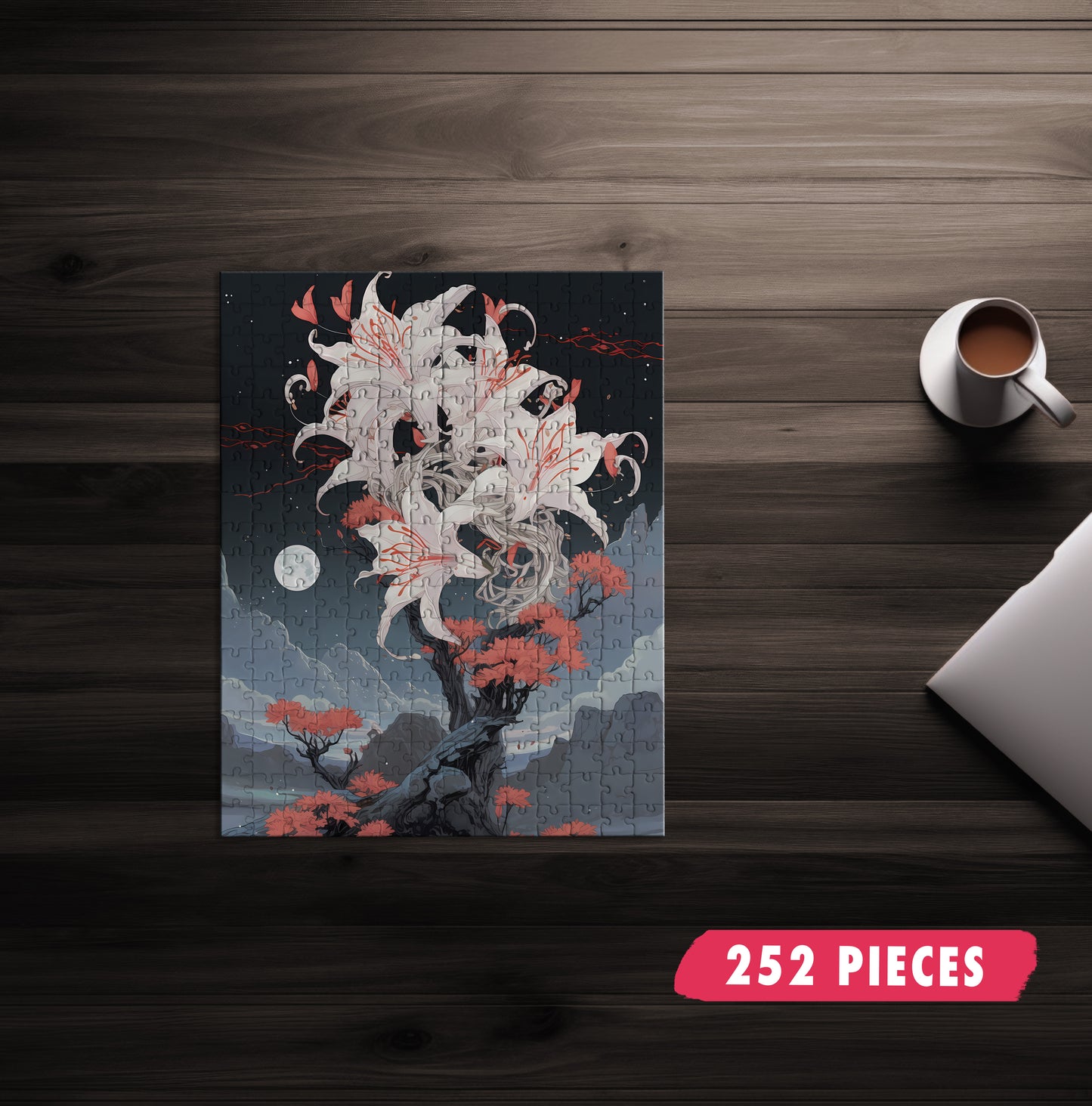 Moody Orchid Jigsaw Puzzle