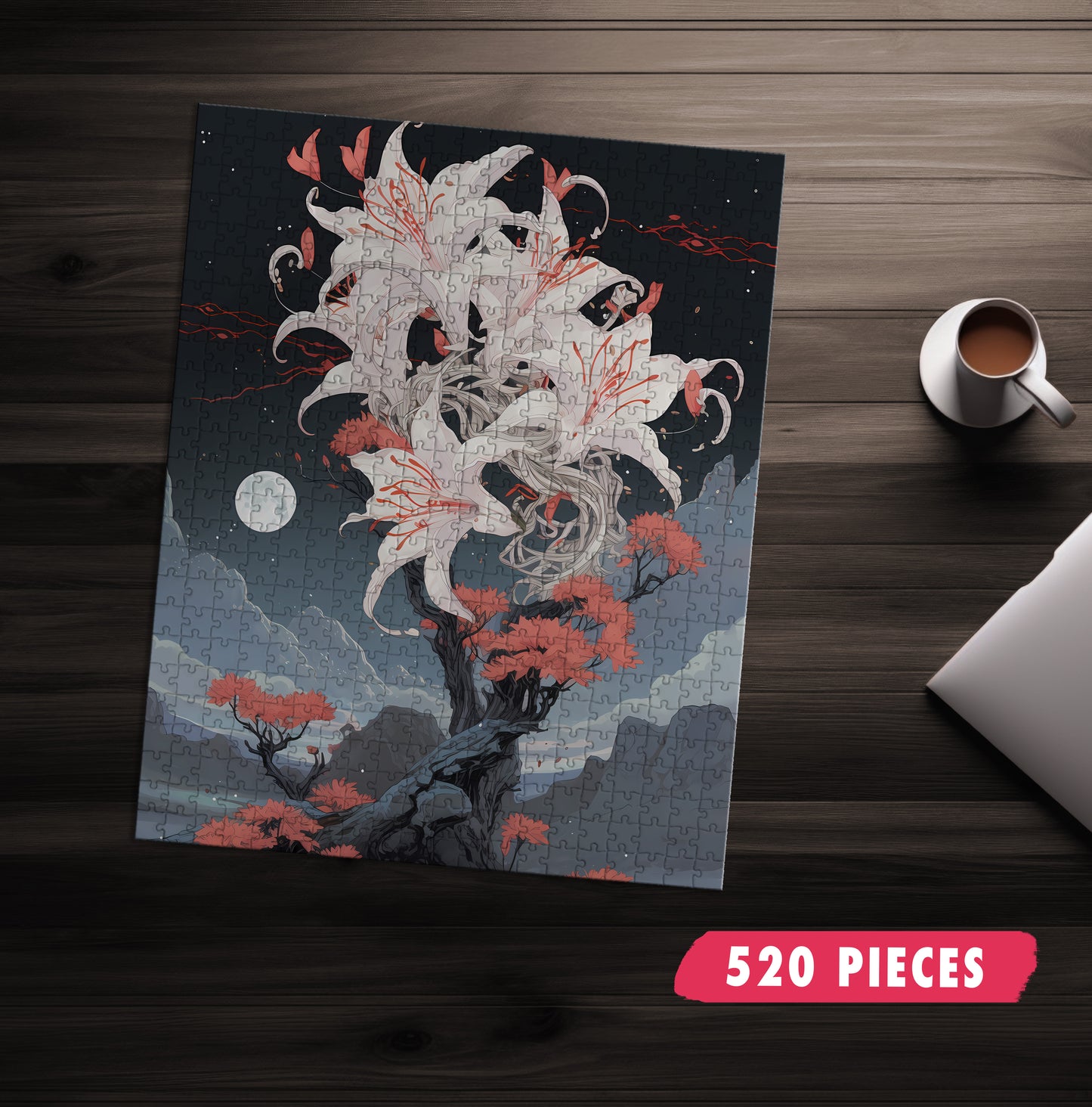 Moody Orchid Jigsaw Puzzle
