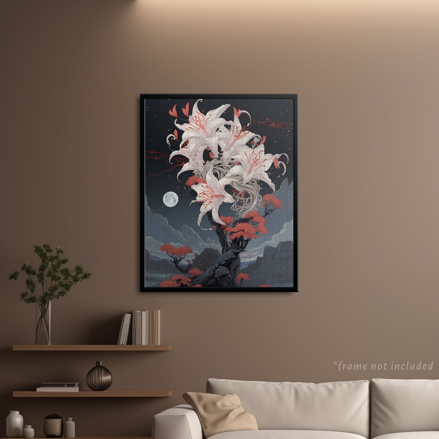 Moody Orchid Jigsaw Puzzle