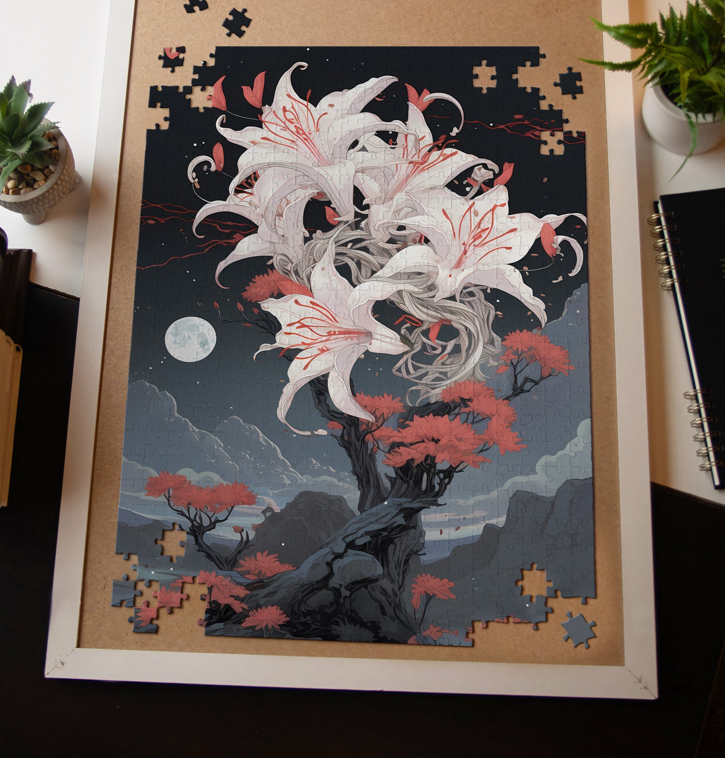 Moody Orchid Jigsaw Puzzle