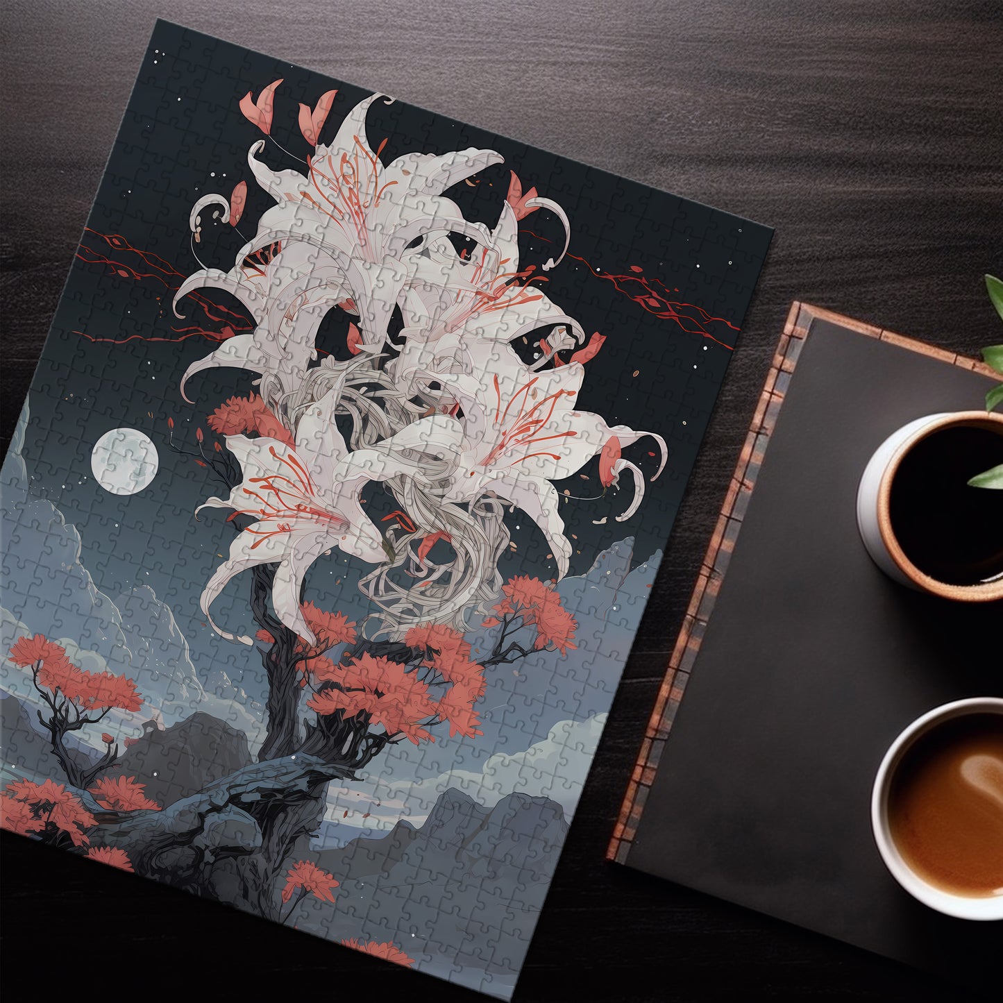 Moody Orchid Jigsaw Puzzle