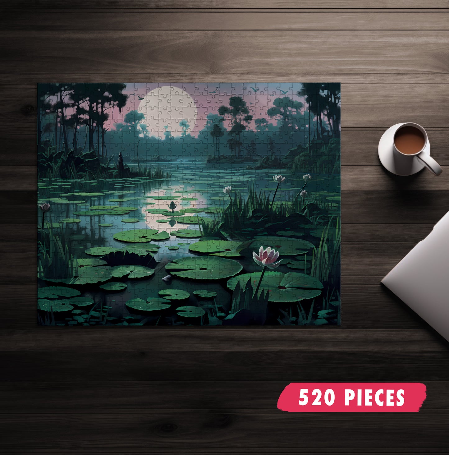 Moonlit Swamp Jigsaw Puzzle