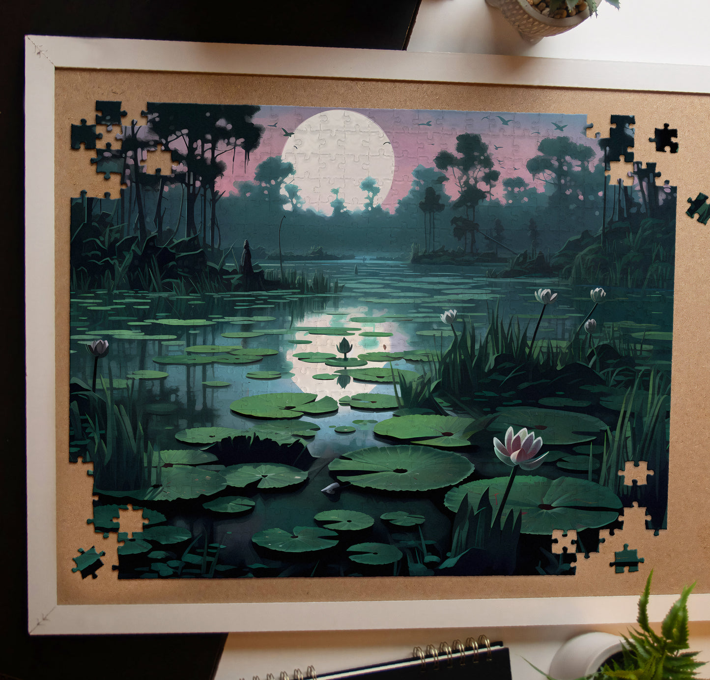 Moonlit Swamp Jigsaw Puzzle