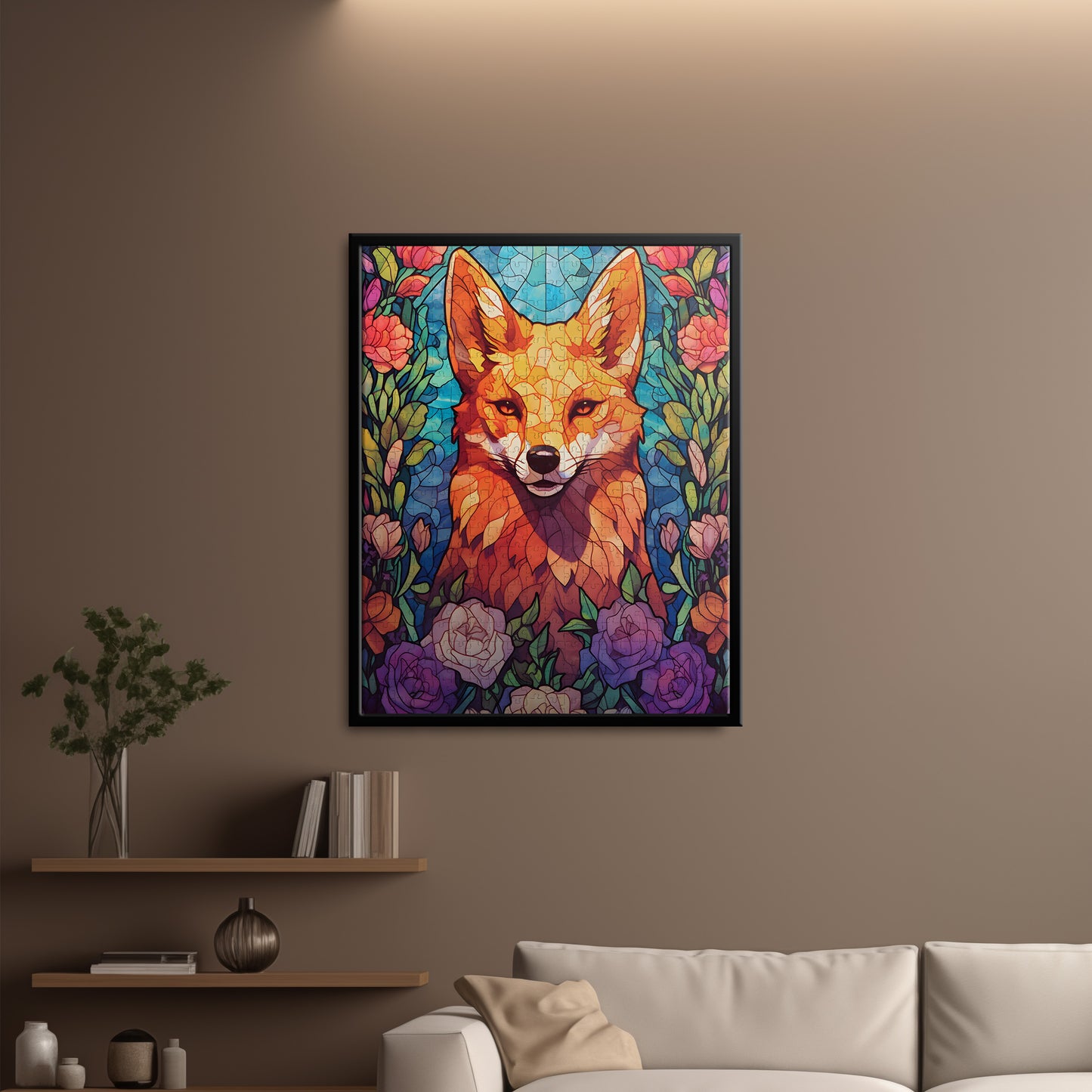 Mosaic Fox Art Jigsaw Puzzle