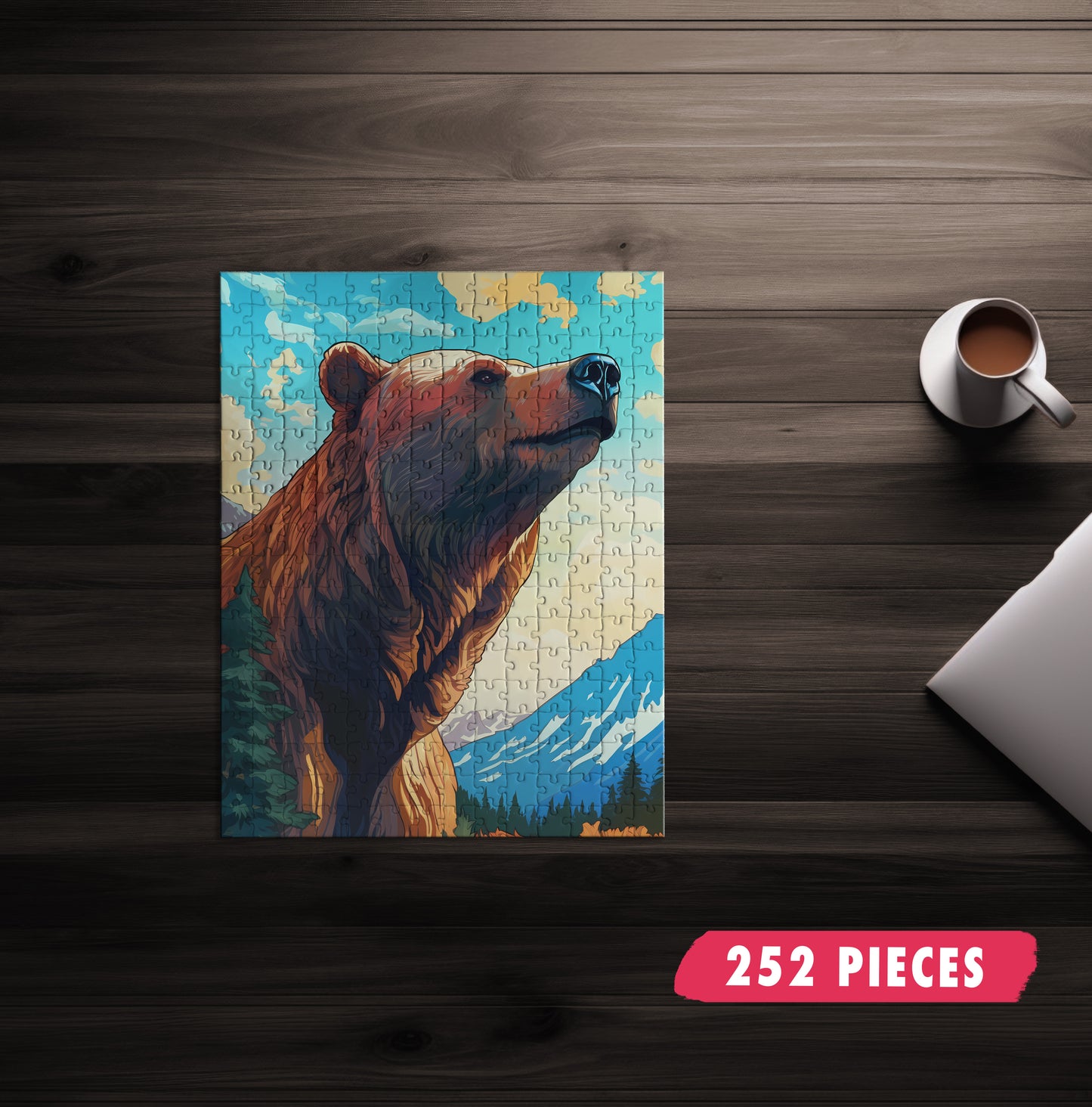Mountain Bear Portrait Jigsaw Puzzle