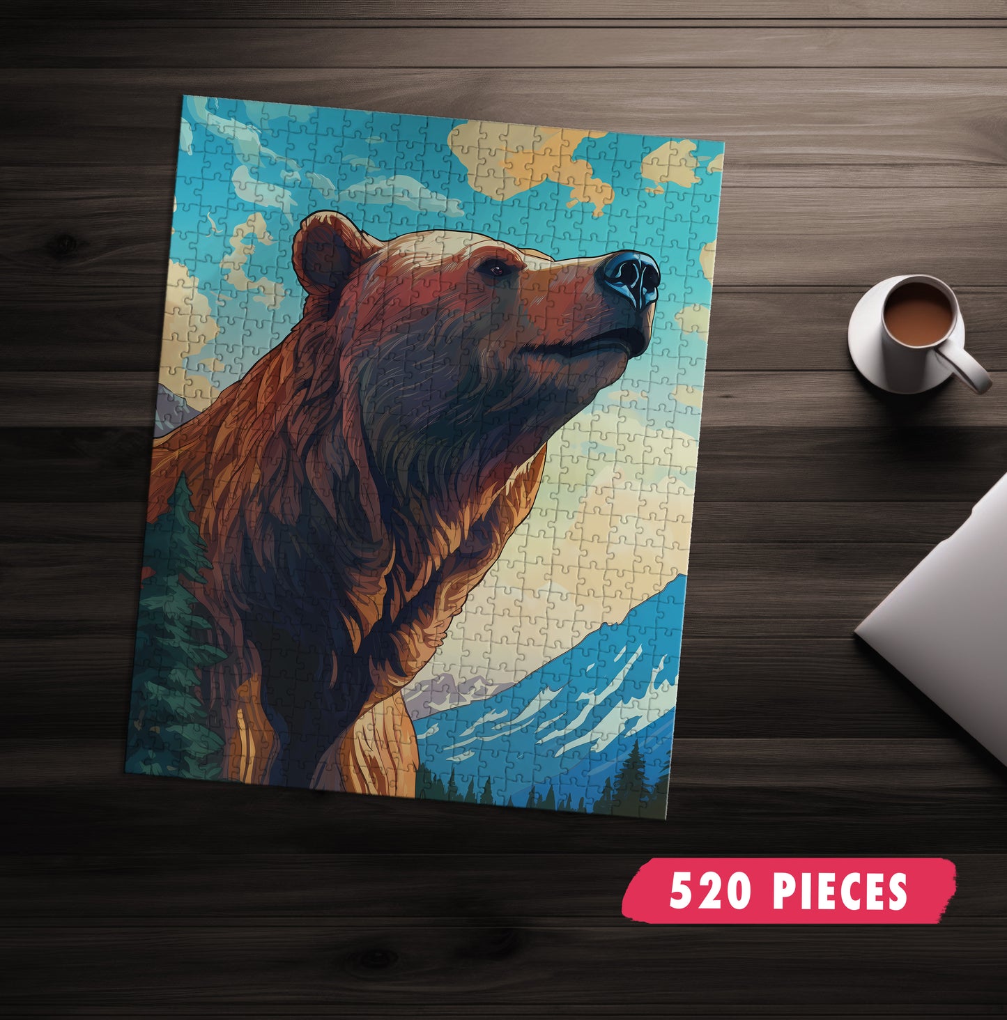 Mountain Bear Portrait Jigsaw Puzzle