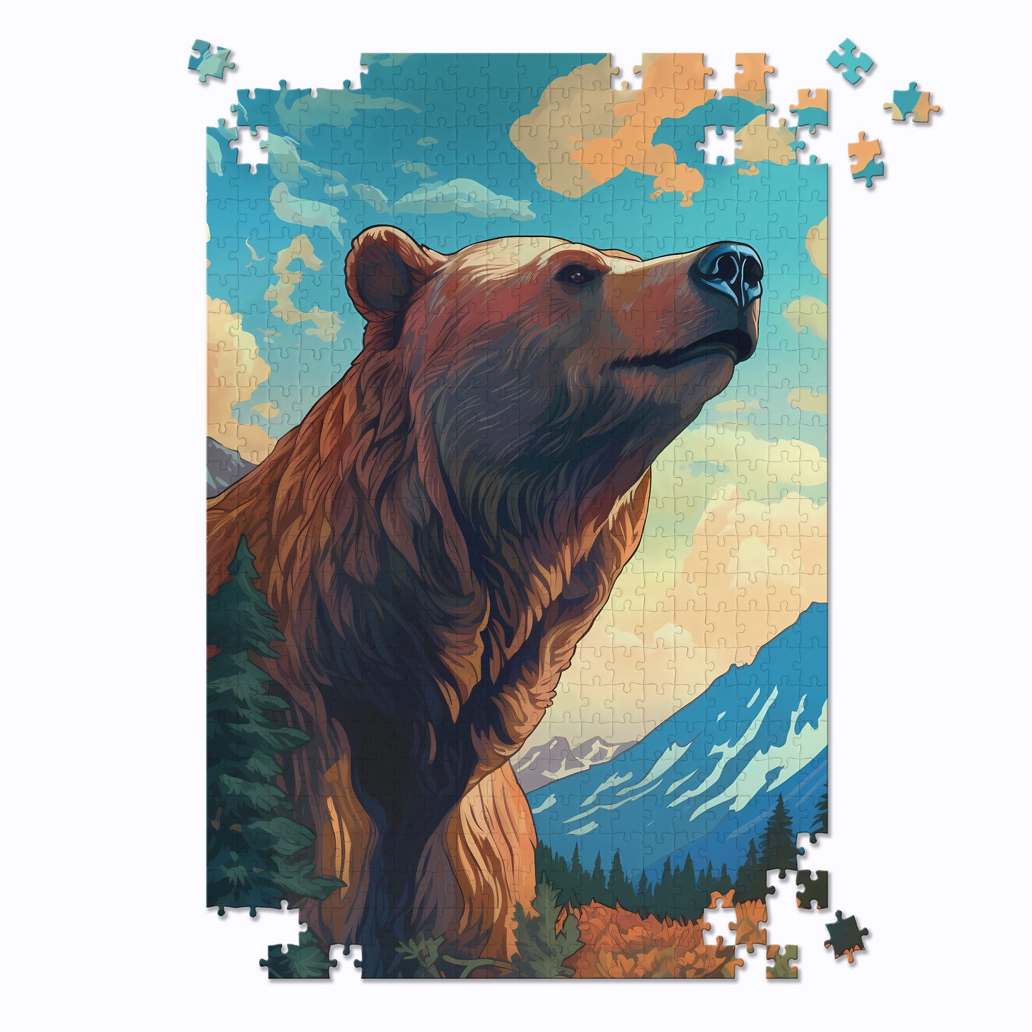 Mountain Bear Portrait Jigsaw Puzzle