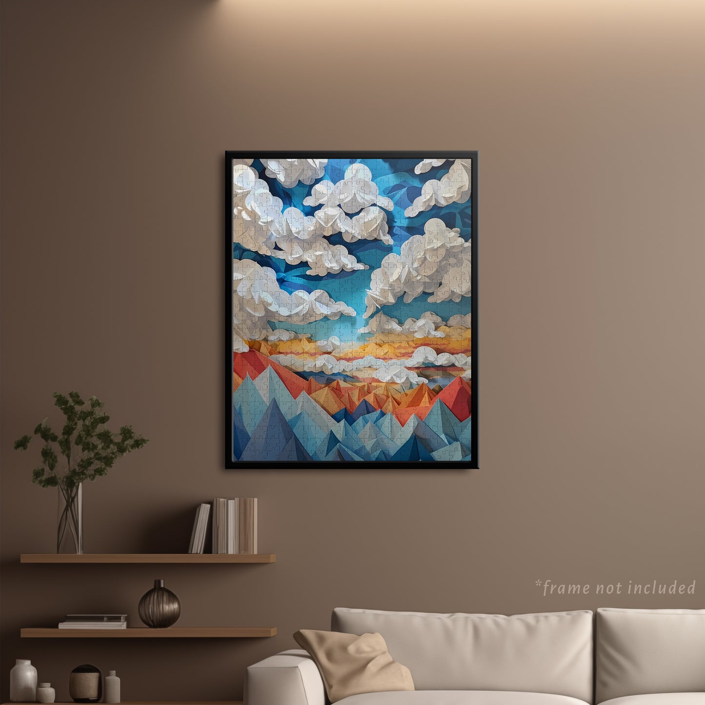 Mountain Landscape Jigsaw Puzzle | Paper-Craft Art