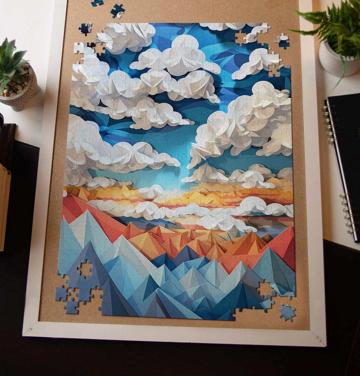 Mountain Landscape Jigsaw Puzzle | Paper-Craft Art