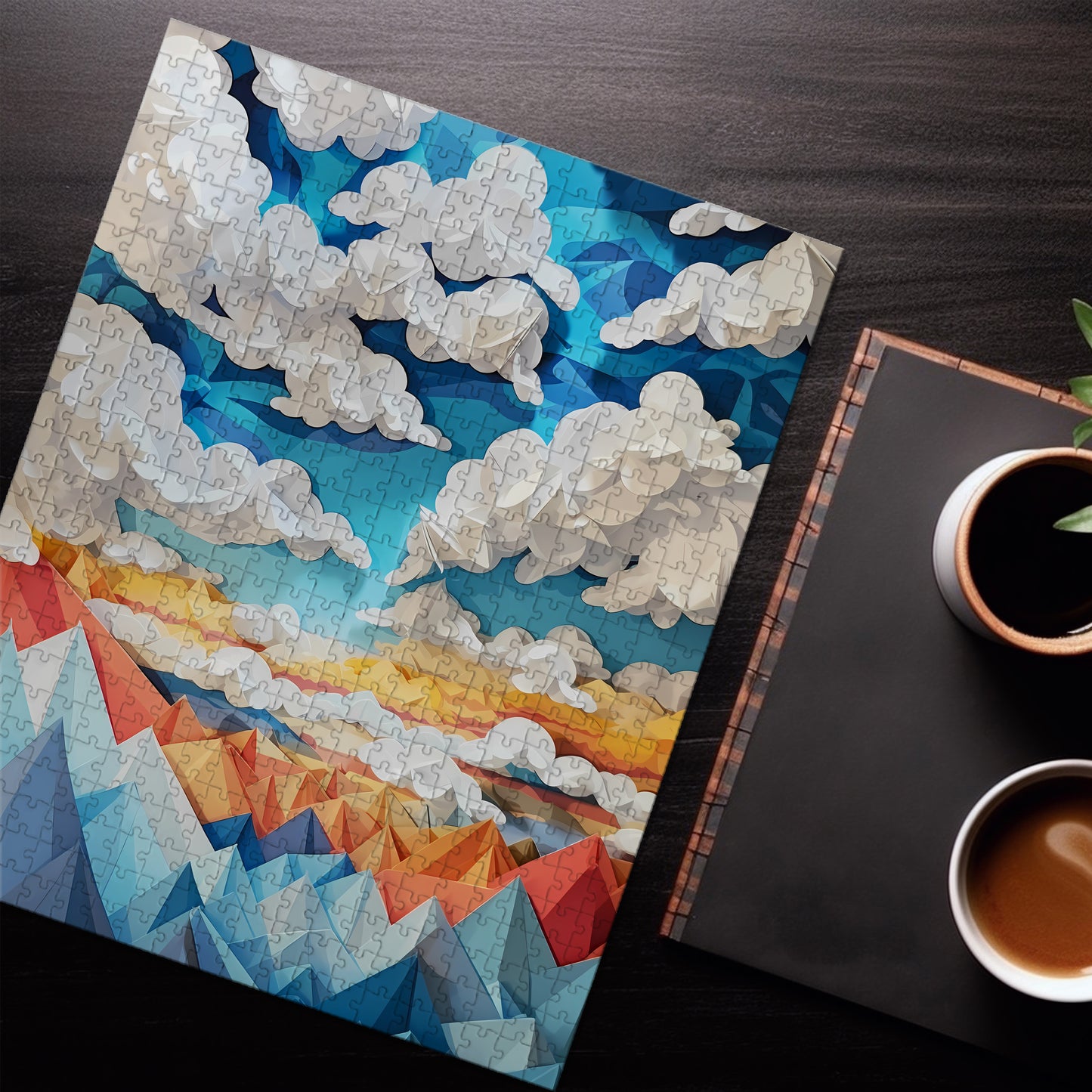 Mountain Landscape Jigsaw Puzzle | Paper-Craft Art