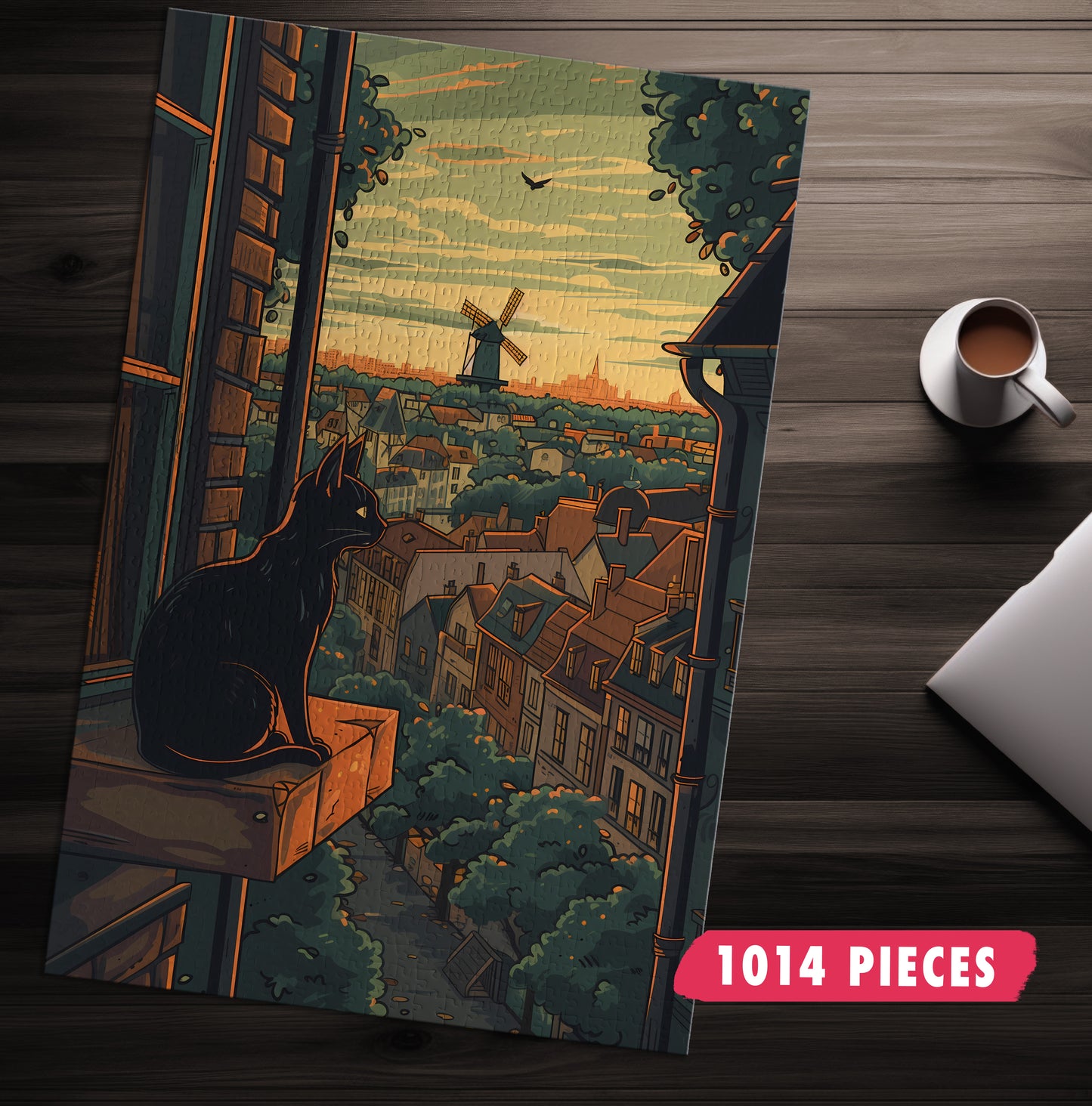 Cute Cartoon Cat Jigsaw Puzzle