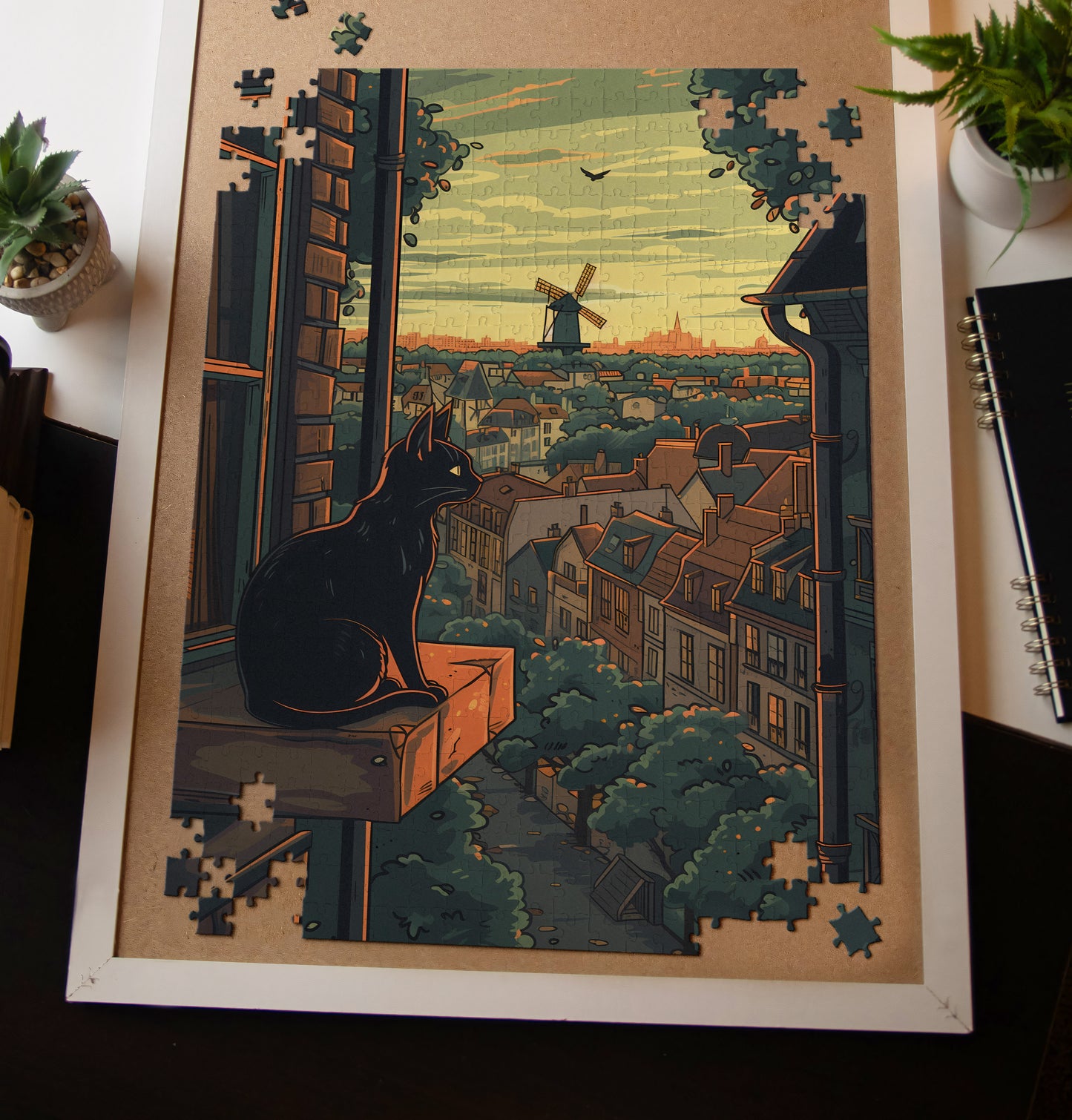 Cute Cartoon Cat Jigsaw Puzzle