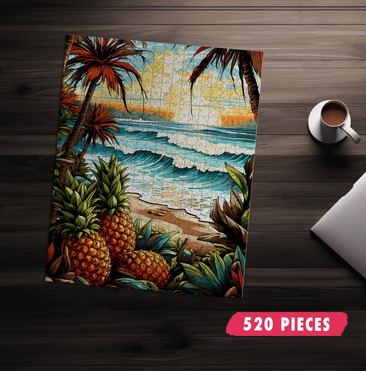 Pineapple Beach Jigsaw Puzzle