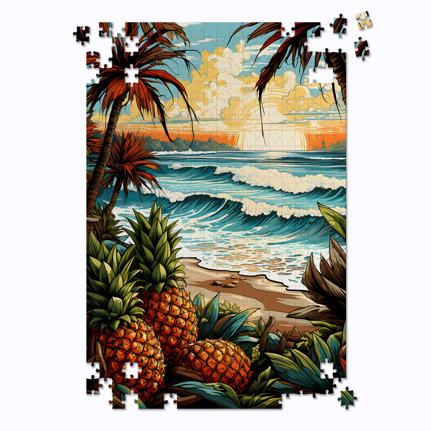 Pineapple Beach Jigsaw Puzzle