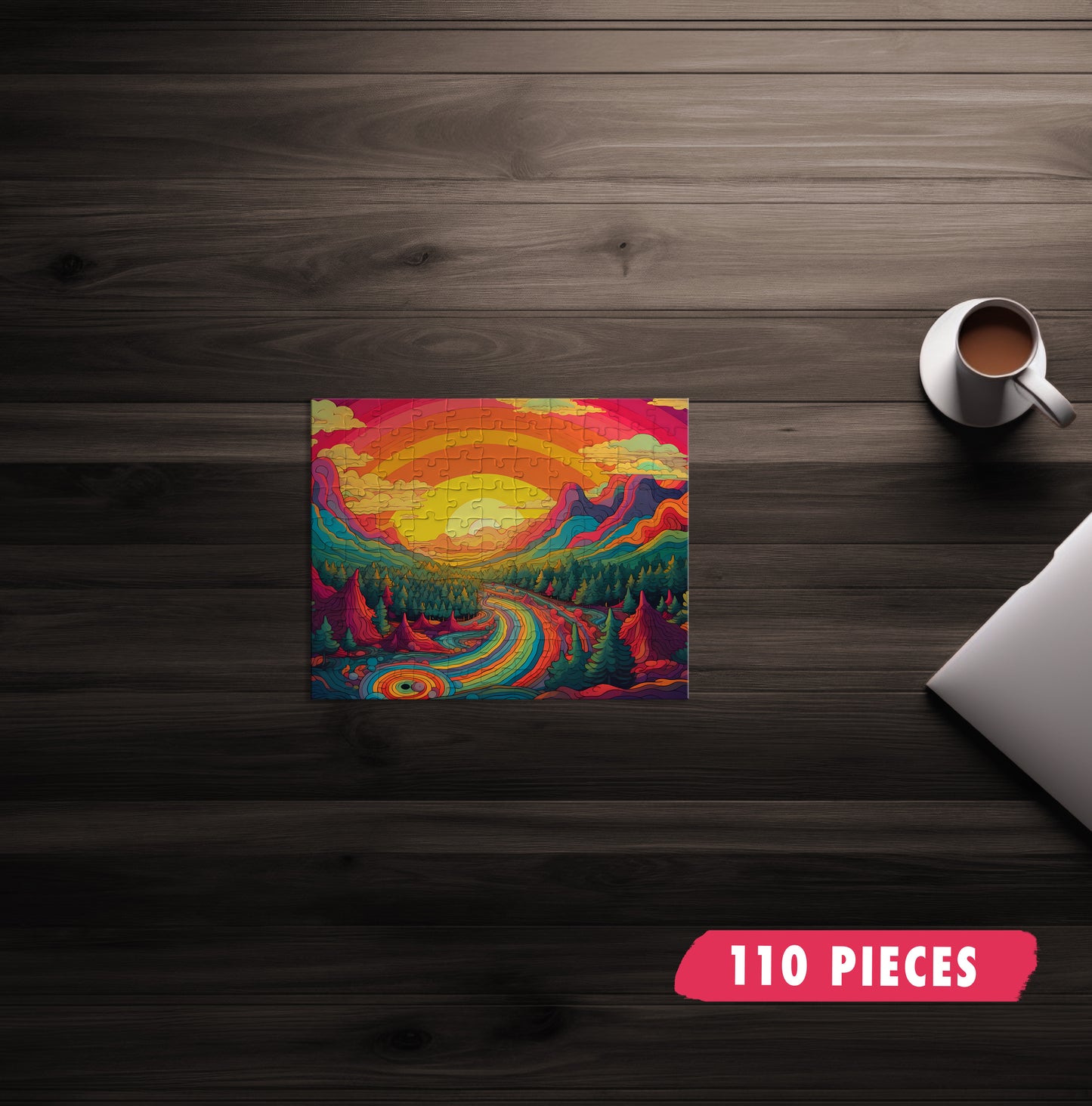 Rainbow Mountains Jigsaw Puzzle